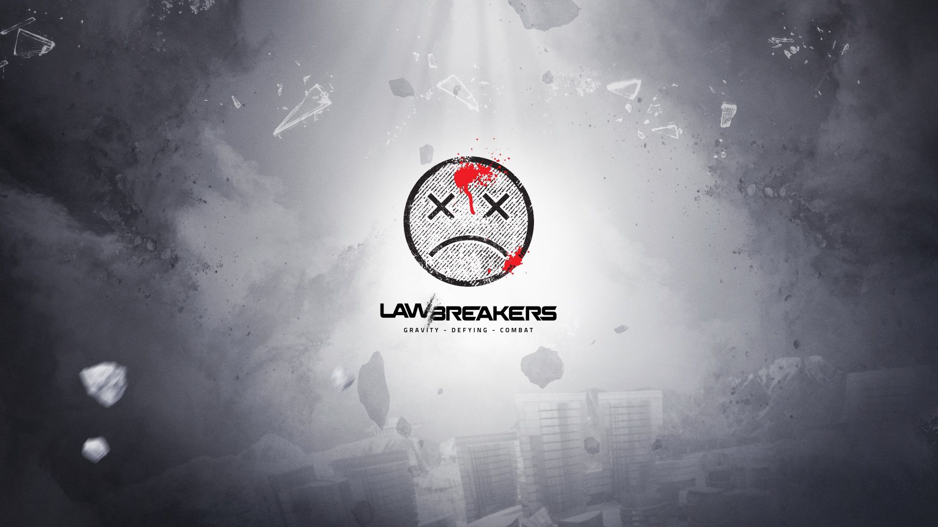 Wallpaper LawBreakers, video game, 4k, logo, minimal