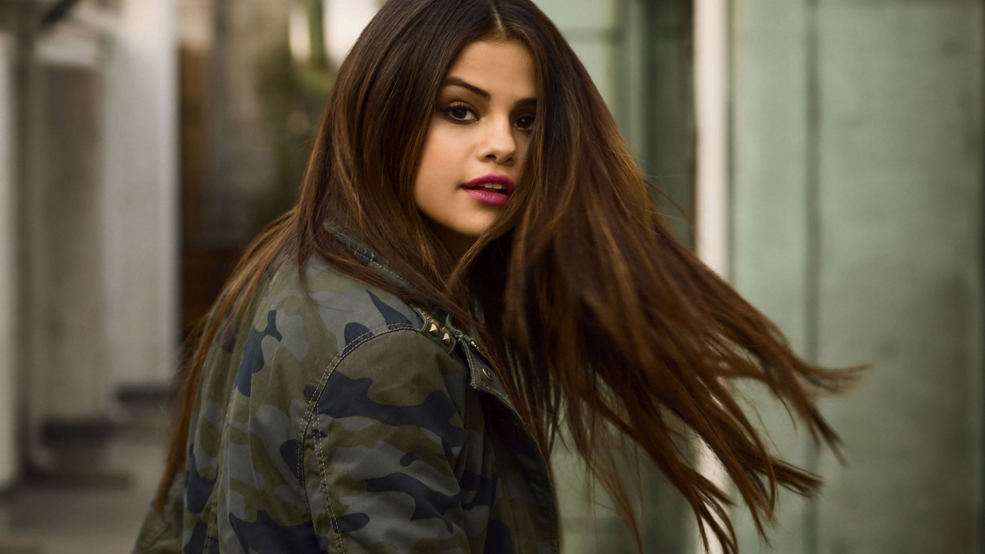 Wallpaper Selena Gomez, jacket, singer