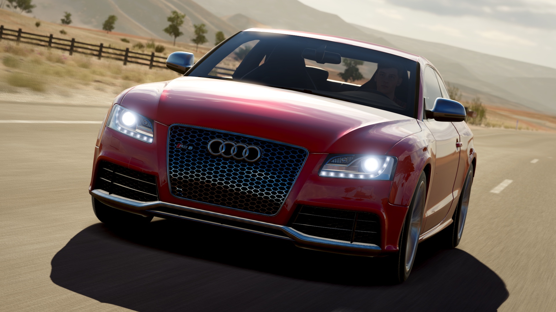 Wallpaper Audi RS5, red, sports car, Forza Horizon 3, video game