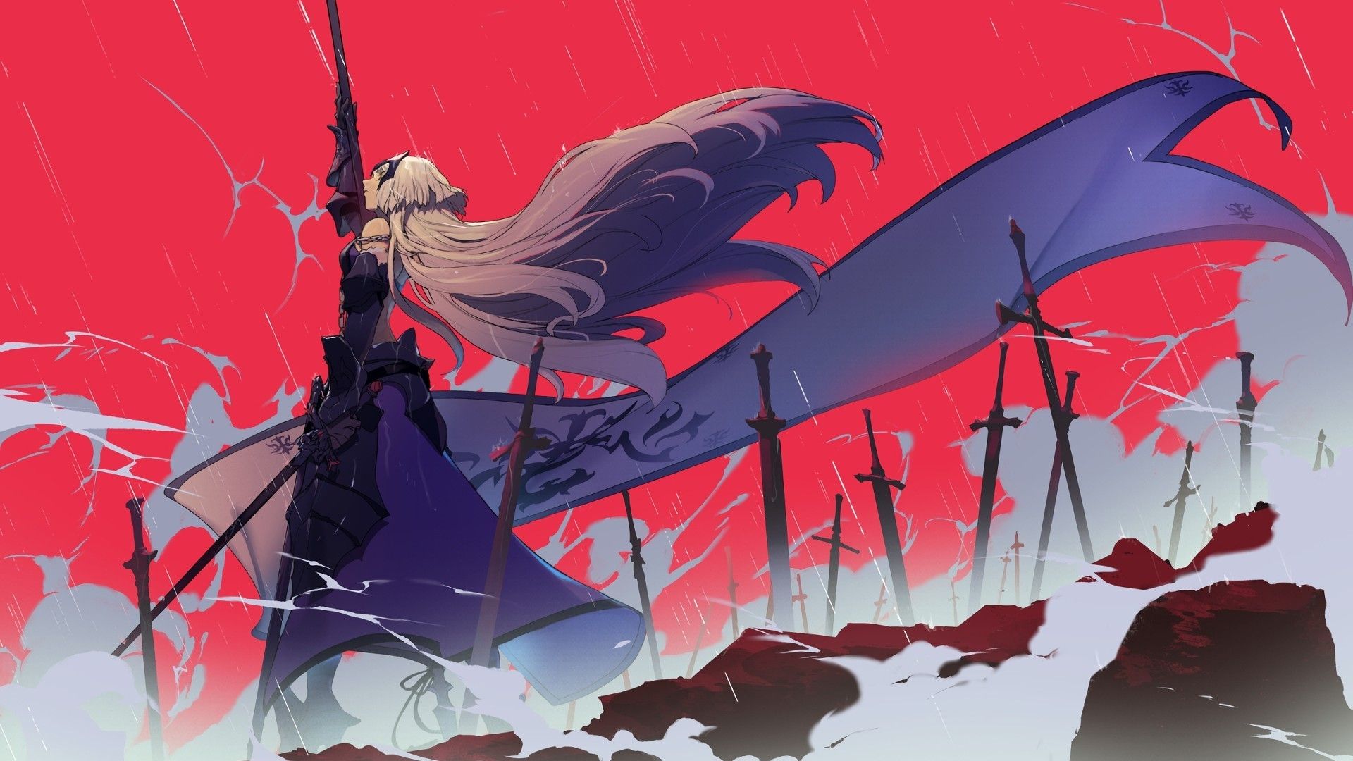 Wallpaper Ruler, Jeanne d'Arc, fate/grand order, anime girl