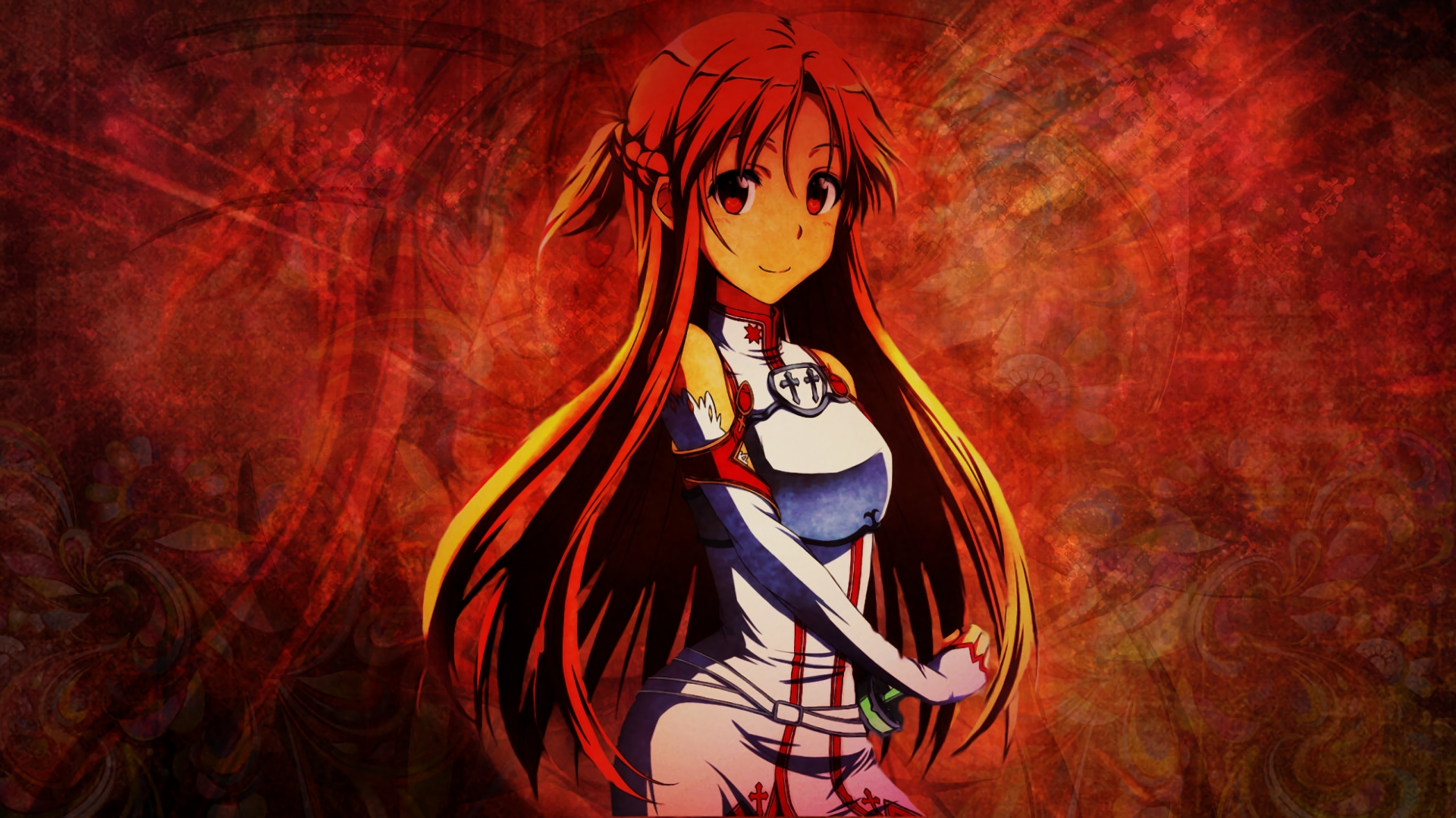 Wallpaper Smile, Yuuki Asuna, Sword Art Online, Asuna, SAO, anime