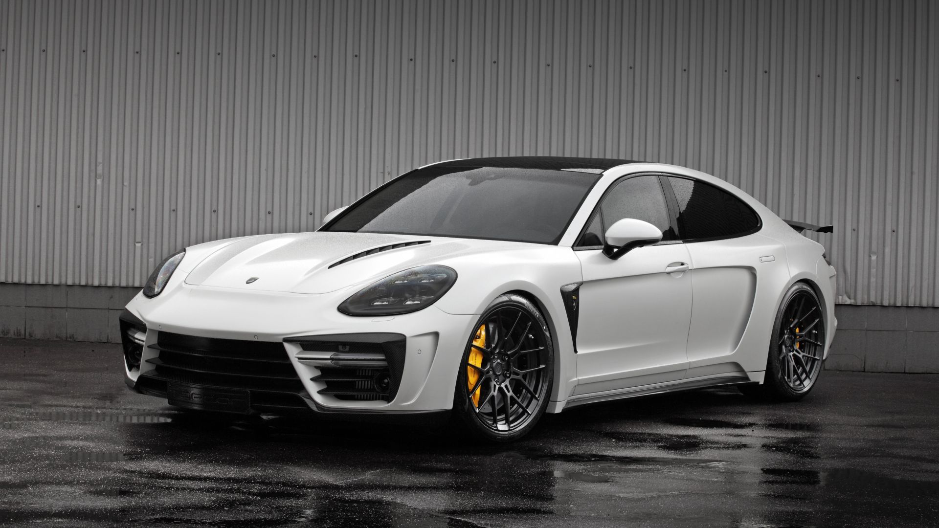 Wallpaper White Car, sports car, Porsche panamera