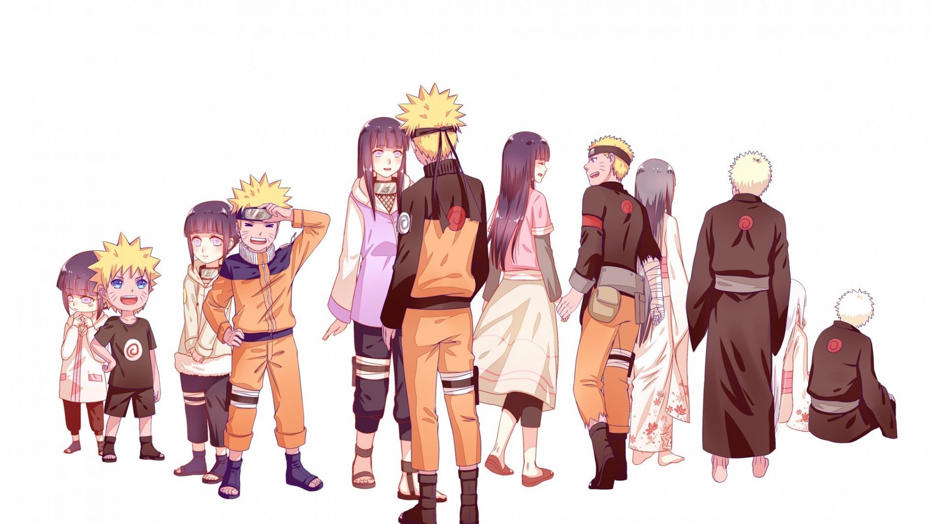 Naruto Characters in One Photo HD wallpaper download