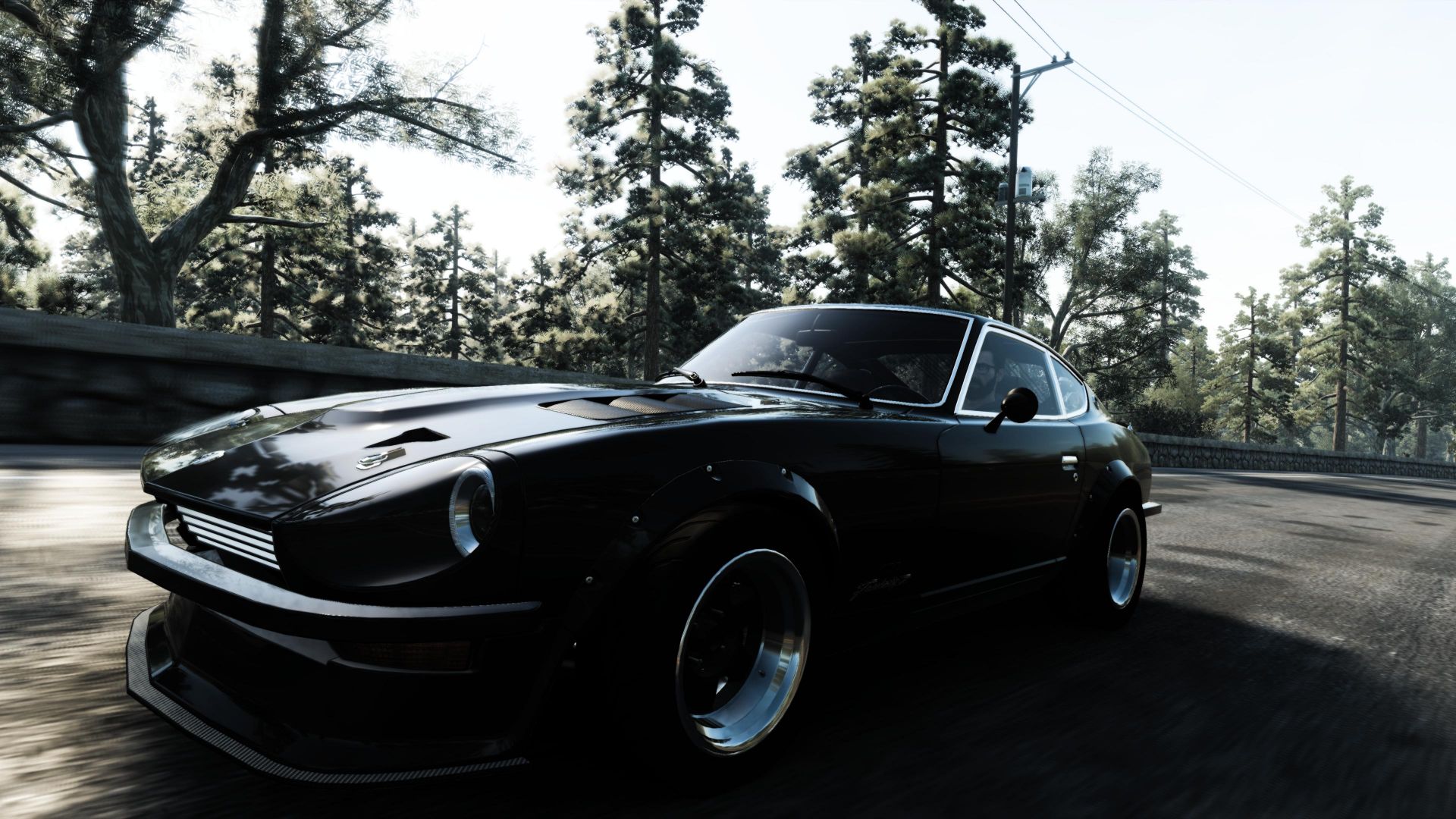 Wallpaper Black Sports car, The Crew, online game