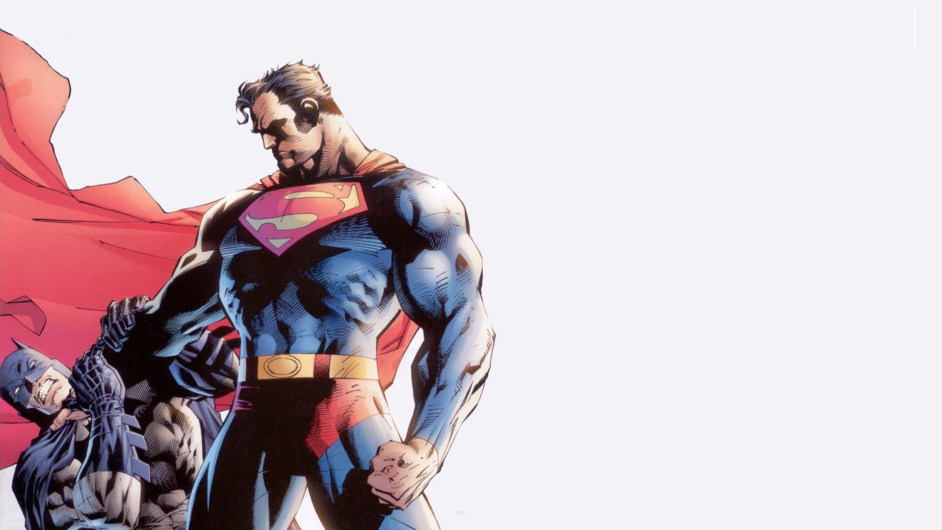 Wallpaper Super man, batman, fight, dc comics