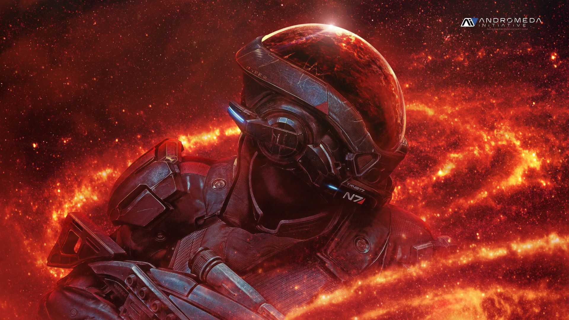 Wallpaper Mass Effect: Andromeda, Ryder N7