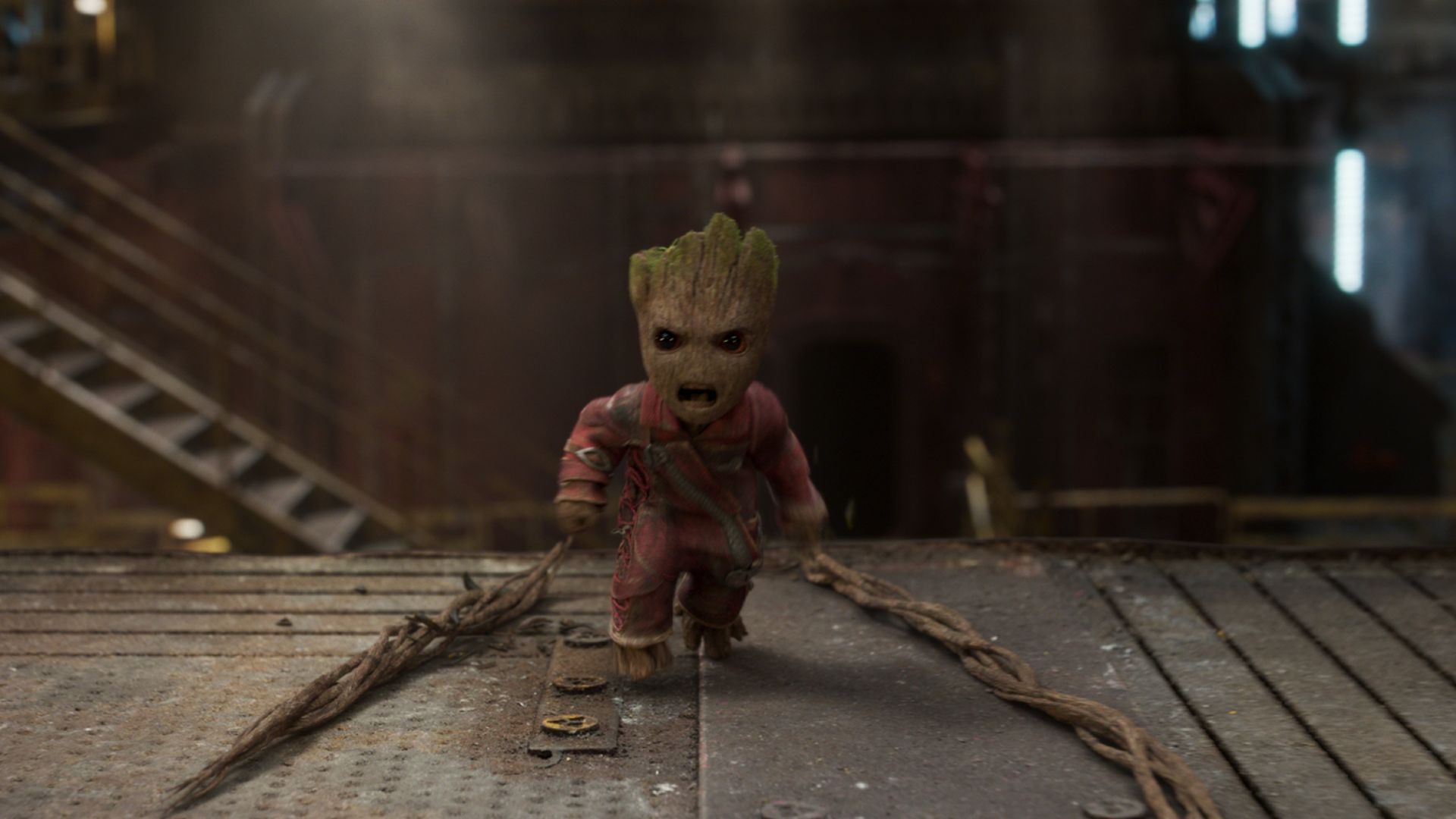 Wallpaper Guardians Of The Galaxy Vol. 2, 2017 movie, angry, baby Groot