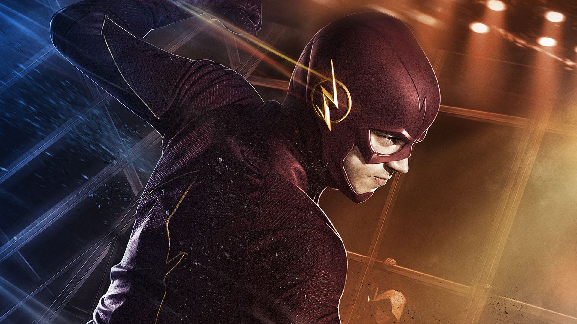 Wallpaper Actor Grant Gustin as the flash