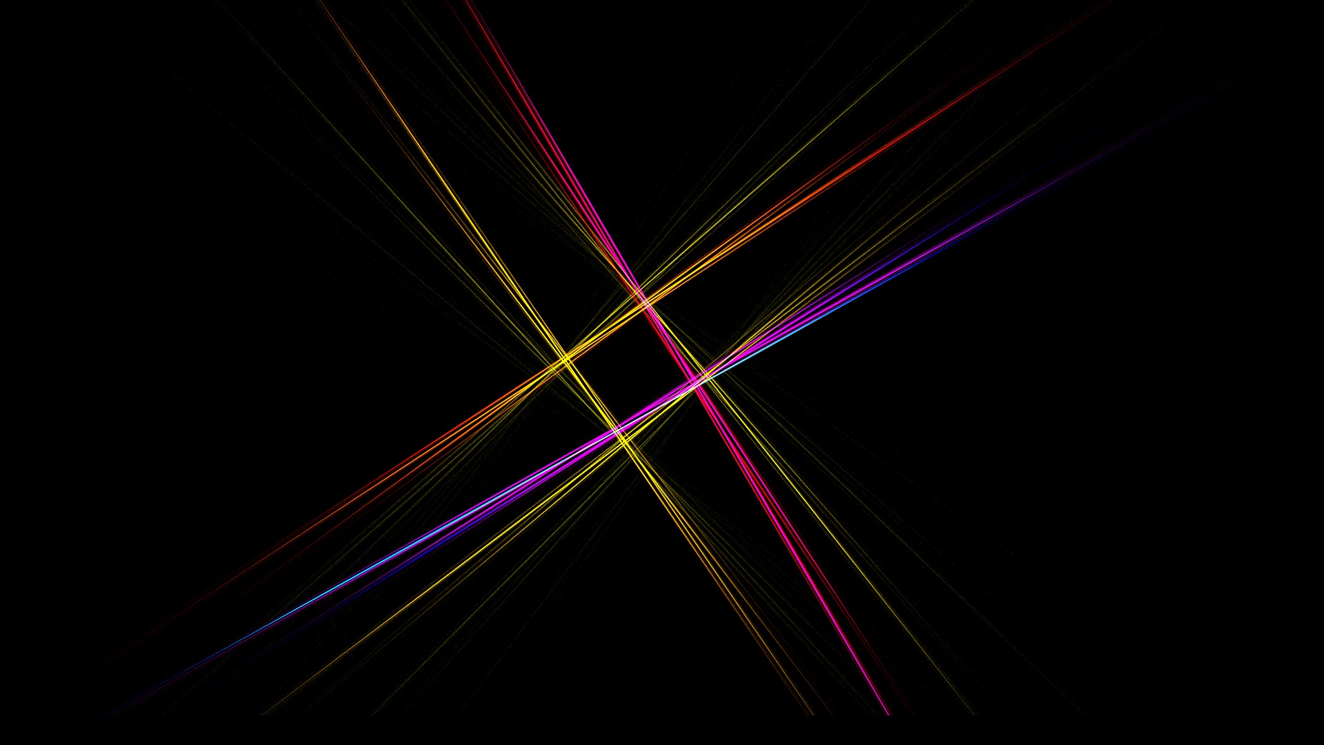 Wallpaper Colorful lines, abstract, dark