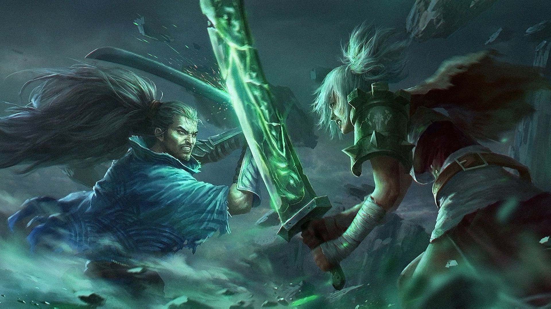 Wallpaper Riven, yasuo, league of legends, online game, fight
