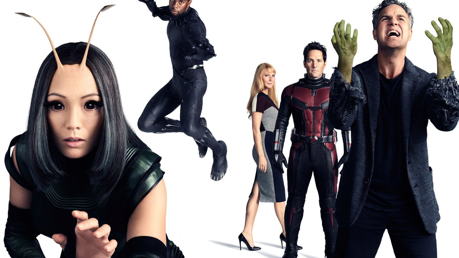 Wallpaper Avengers: infinity war, ant man, hulk, mantis, pepper potts, black panther, superhero, movie