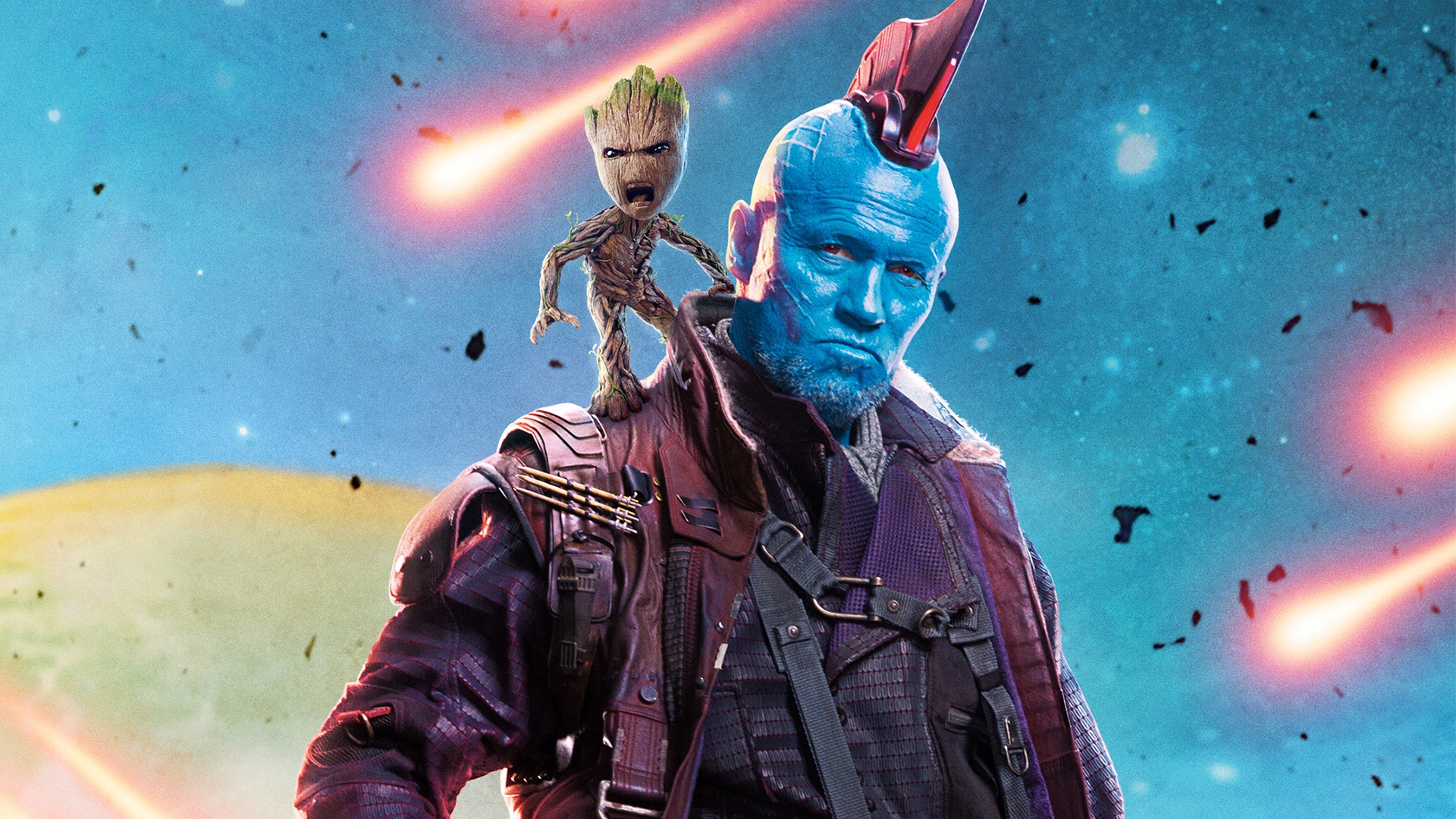 Wallpaper Guardians of the galaxy vol, 2, 2017 movie, cast, angry baby groot