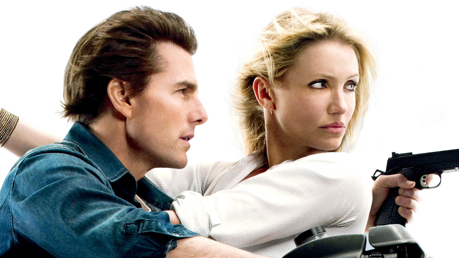 Wallpaper Tom Cruise, Cameron Diaz, Knight and Day, 2010 movie