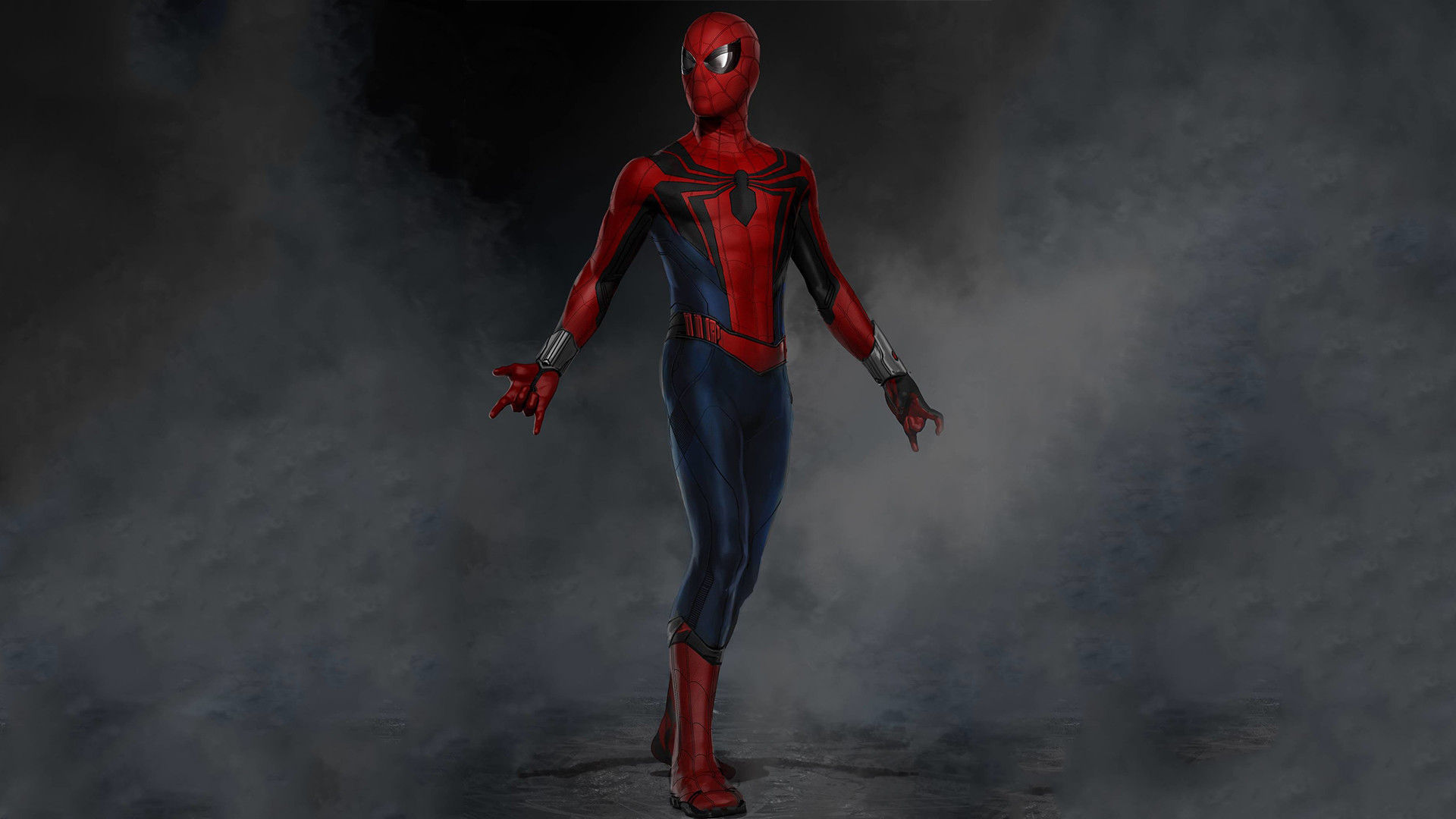 Wallpaper Spider man, iron suit, artwork
