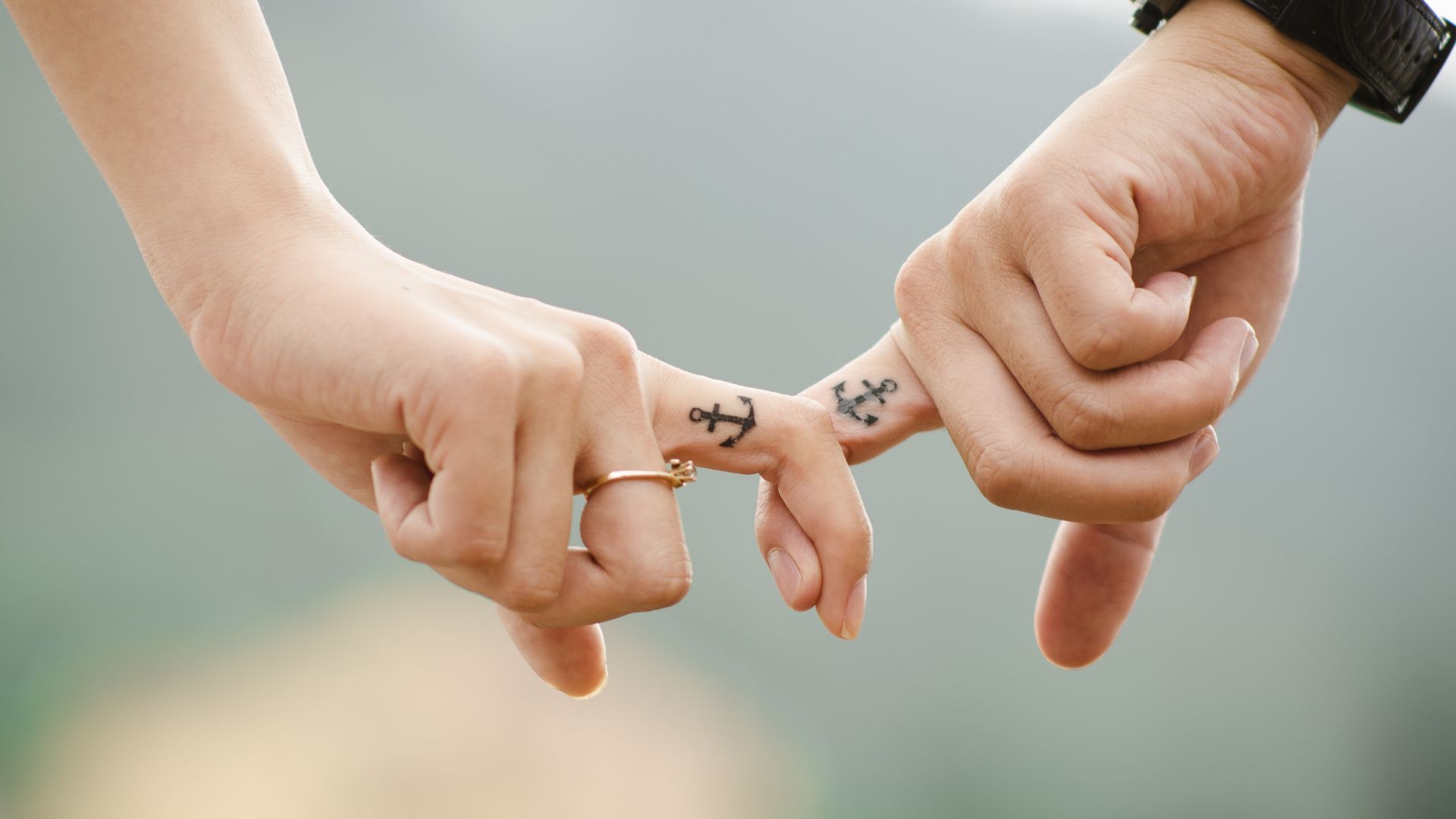 Wallpaper Love, hands, romance, tattoo, couple