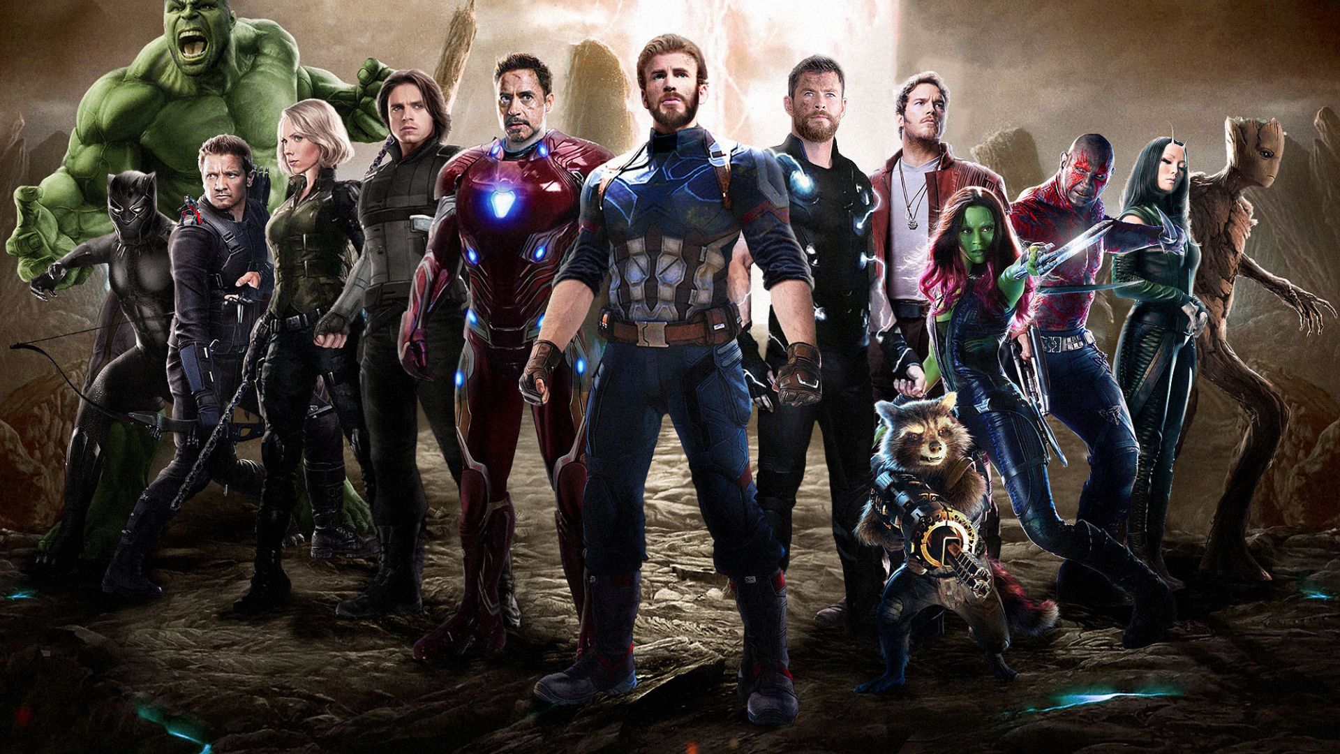 Wallpaper Team of superheroes, movie, avengers: infinity war