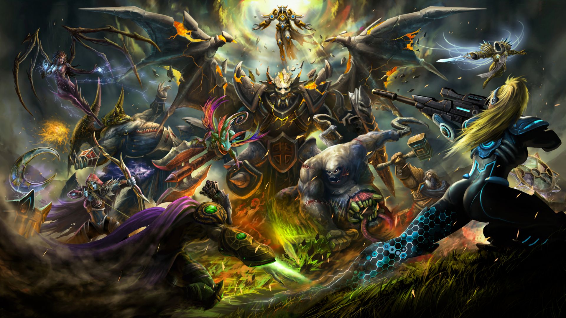 Wallpaper Heroes of the storm, warriors, video game
