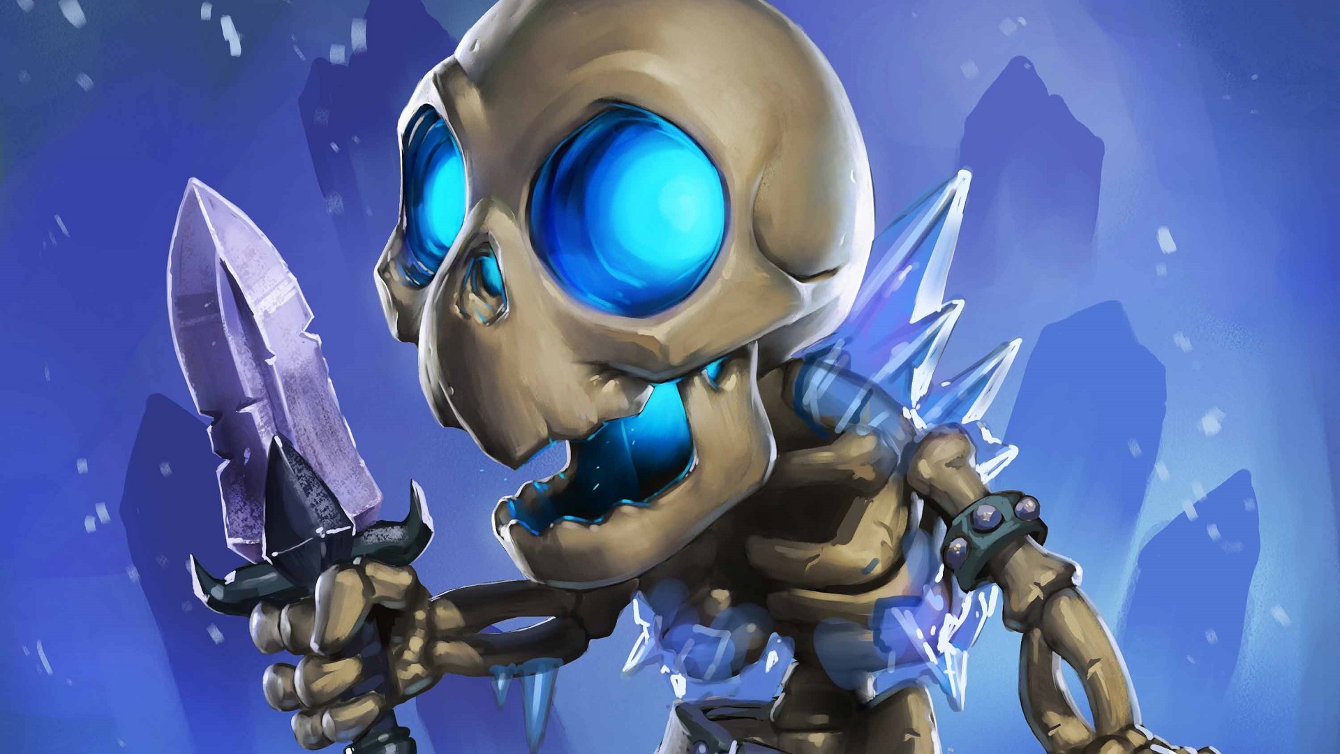 Wallpaper Hearthstone: Heroes of Warcraft, skull