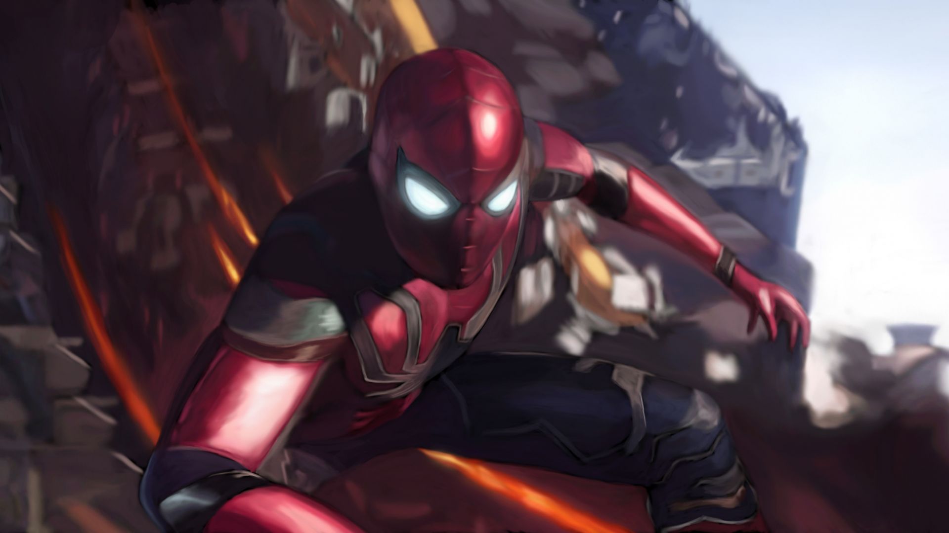 Desktop Wallpaper Spiderman, New Suit, Infinity War, 2018 Movie, 4k, Hd  Image, Picture, Background, 6b41d6