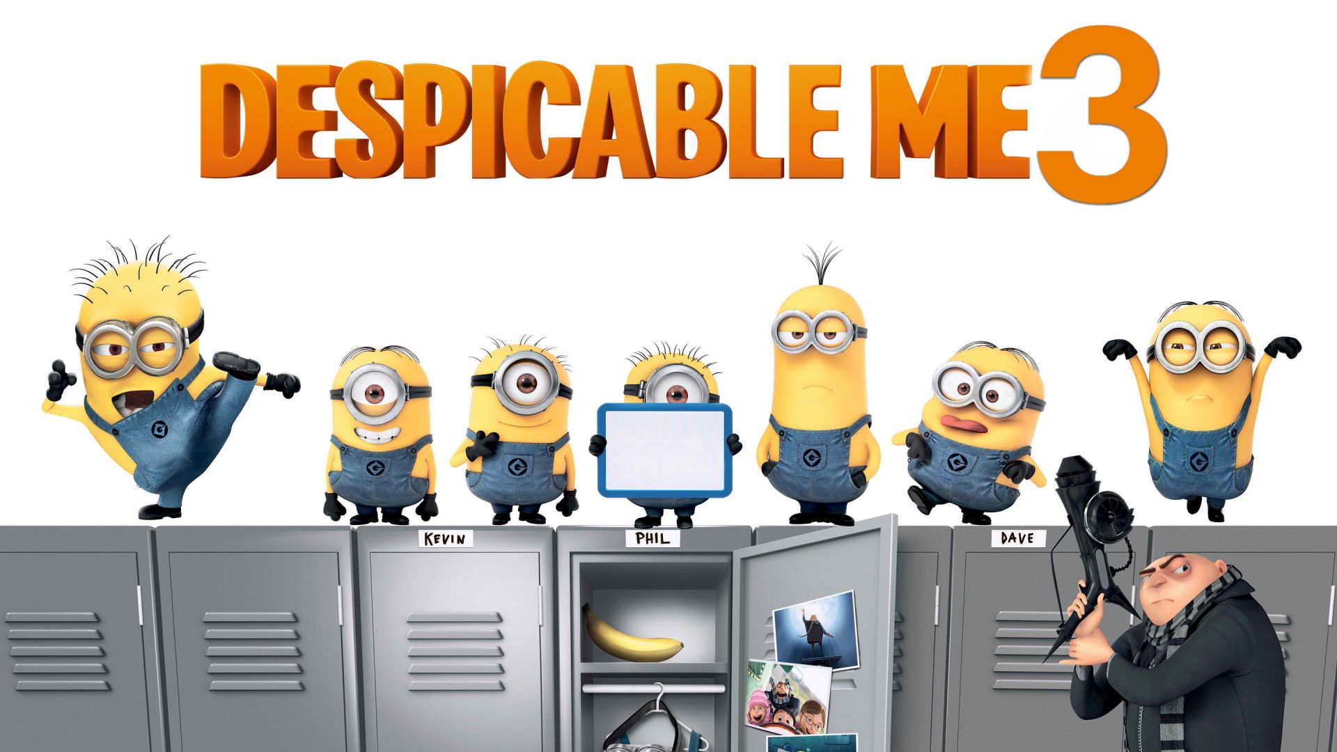 Wallpaper Despicable Me 3, 2017 movie, animation movie, gru, minions