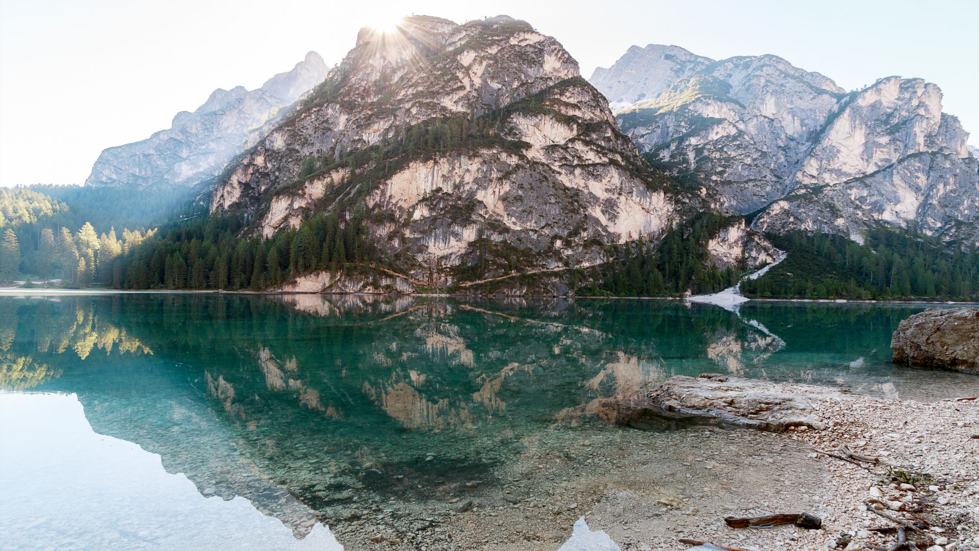 Wallpaper Mountains, lake, reflections, 5k