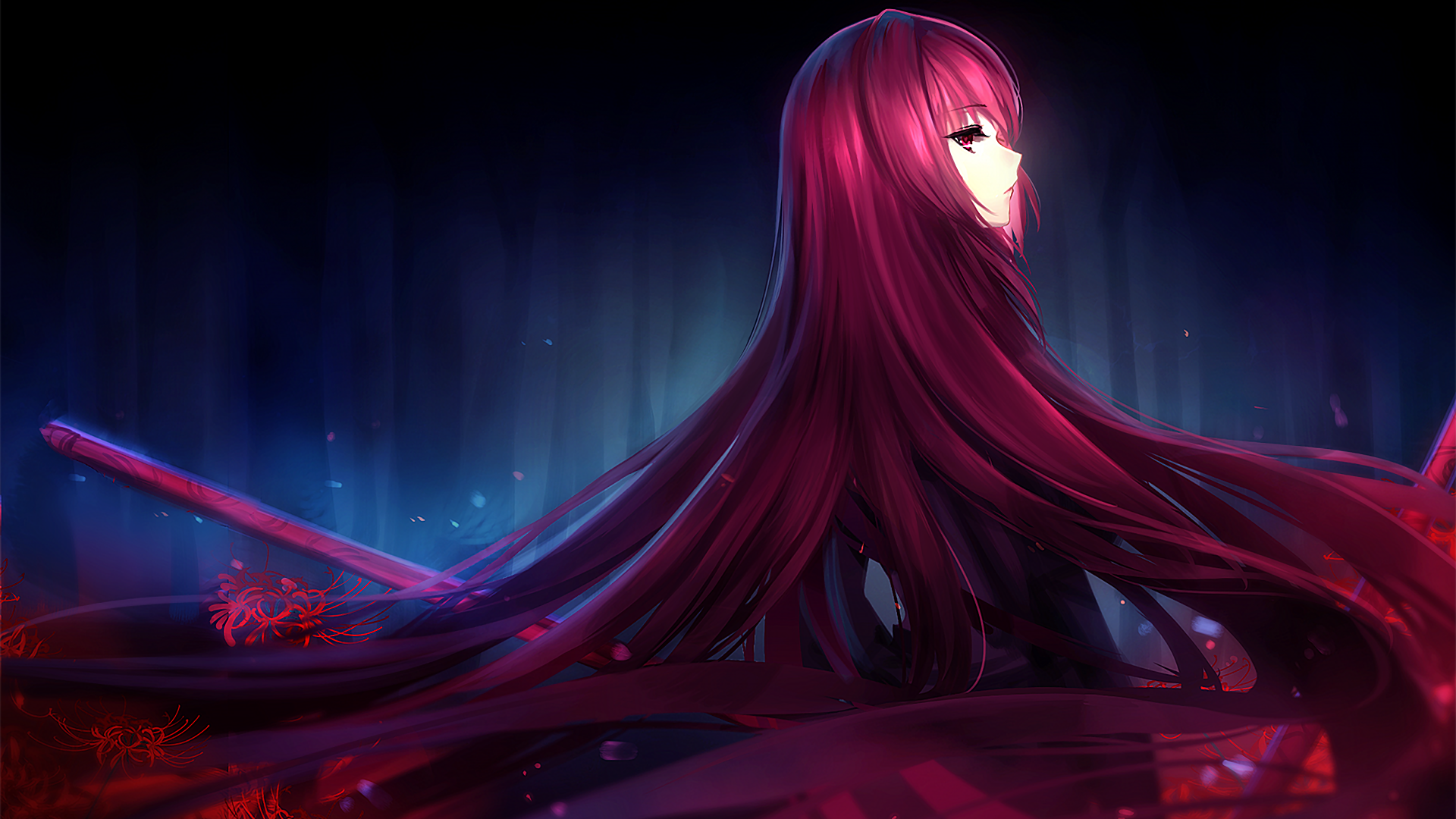 Wallpaper Fate/grand order, anime girl, long hair