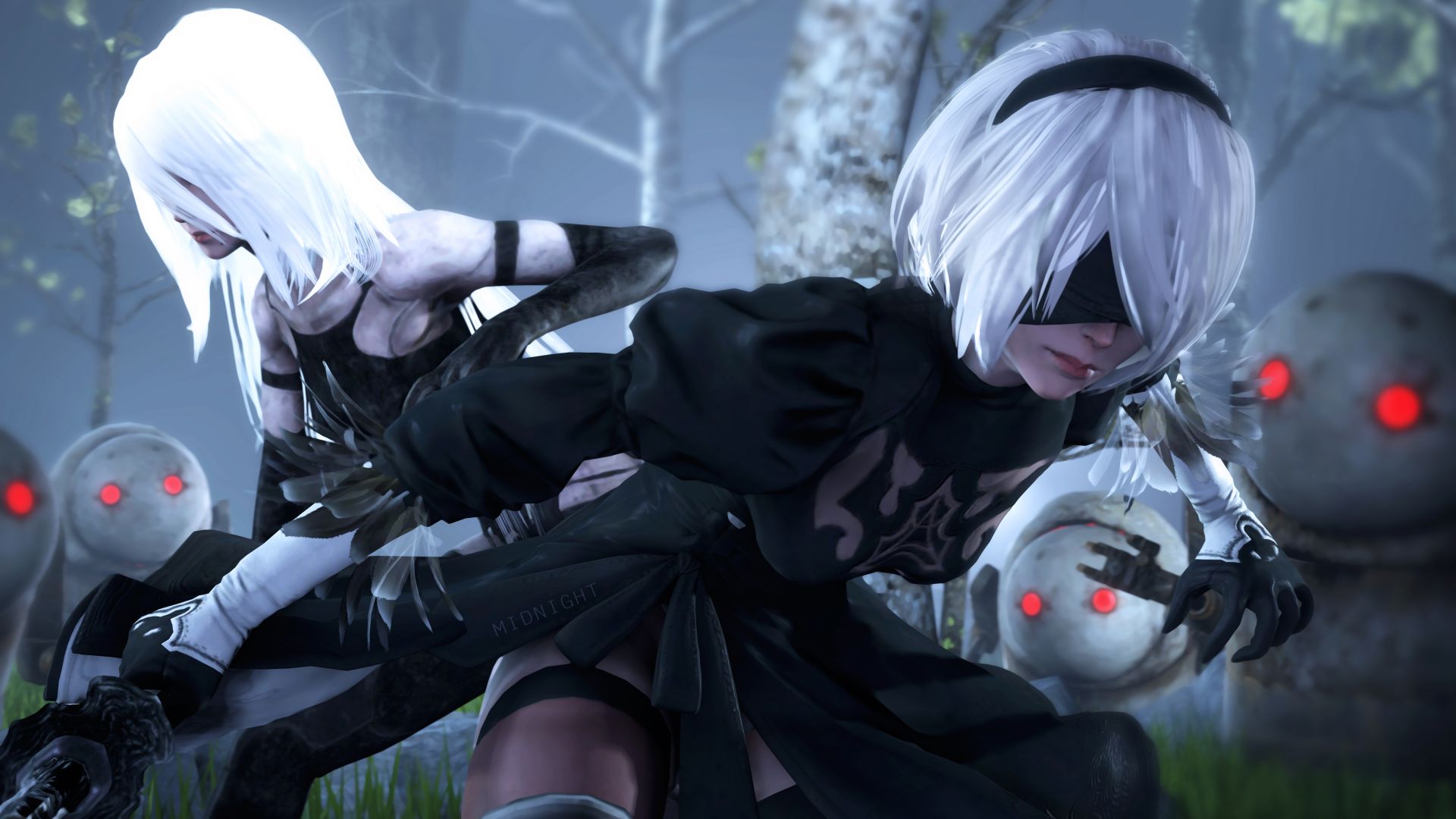 2a nier iPhone 11 Wallpapers Free Download