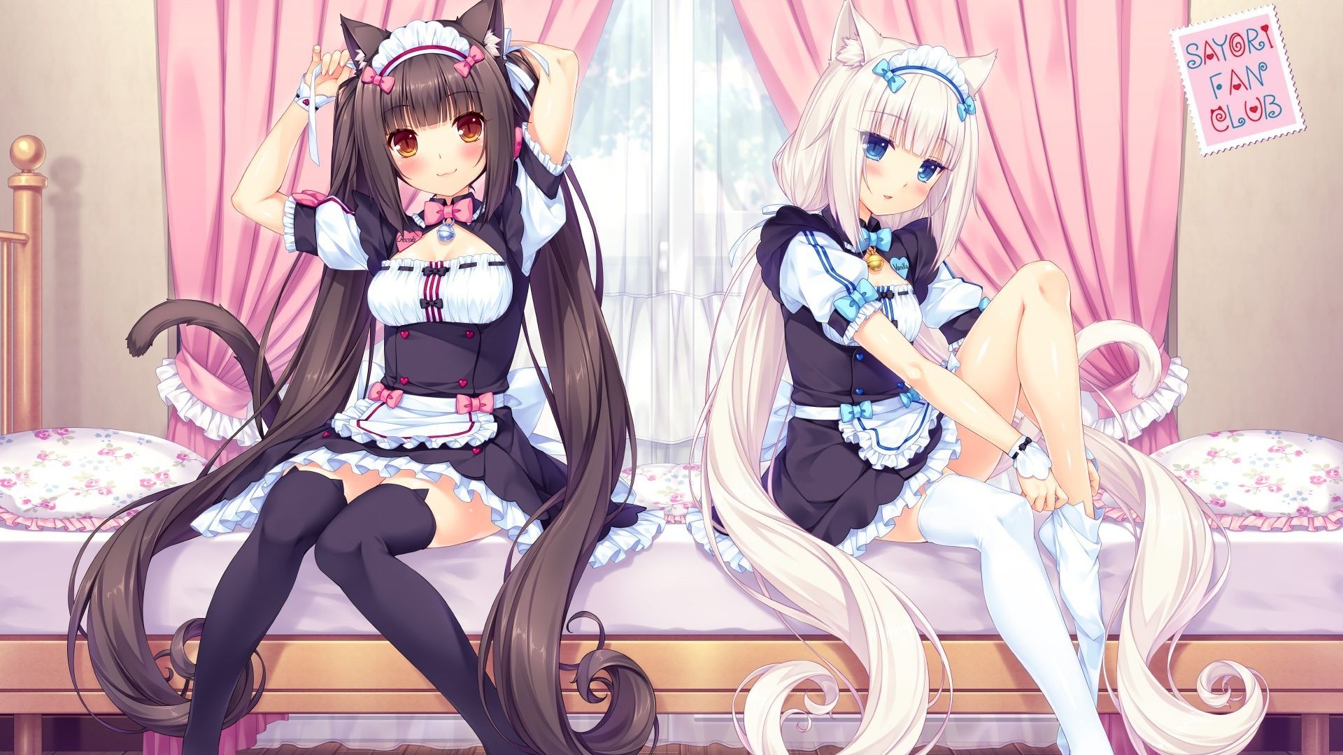 Wallpaper Chocola and vanilla, nekopara, anime girls