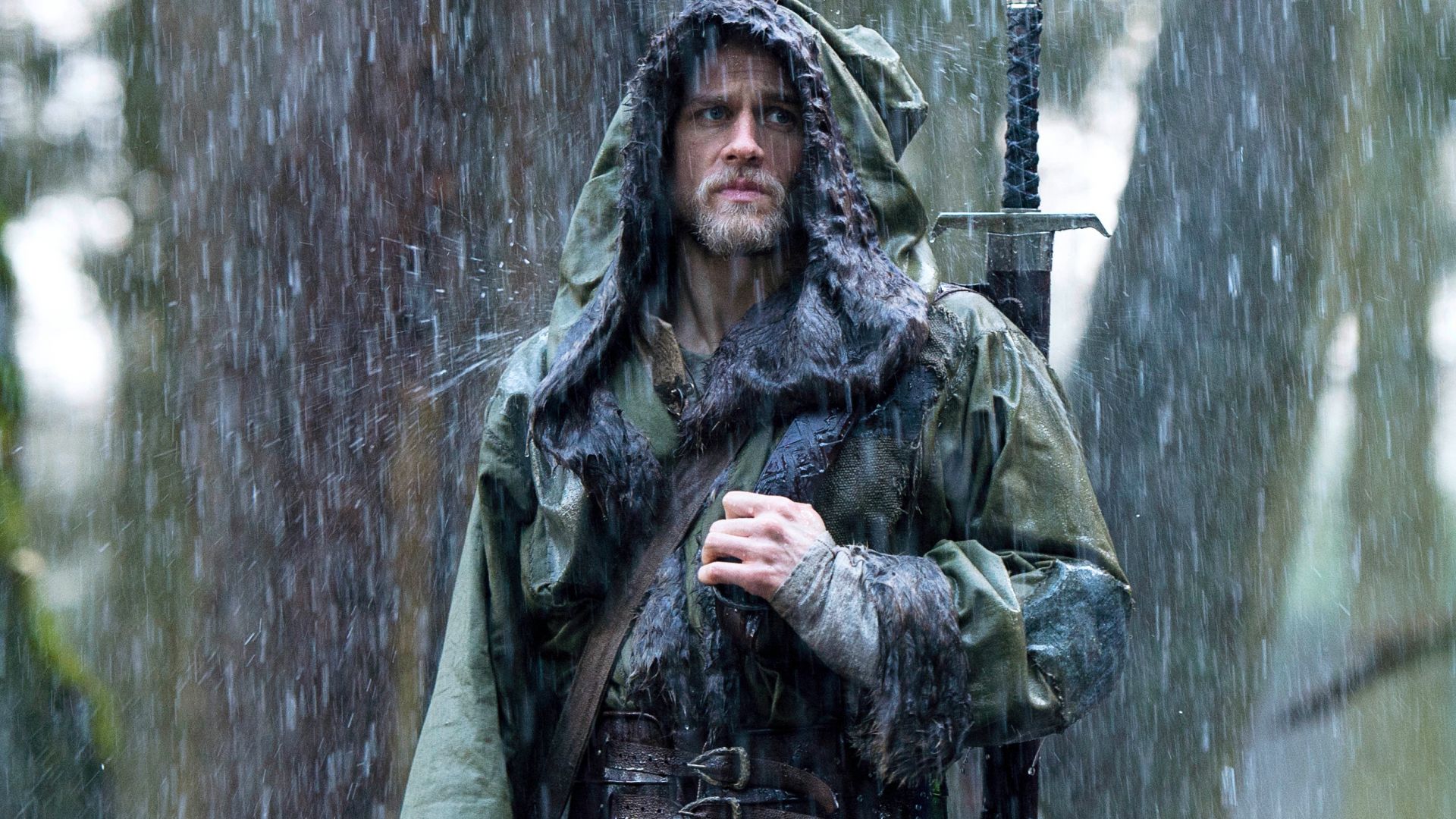 Wallpaper Charlie Hunnam, King Arthur: Legend of the sword, movie, rain