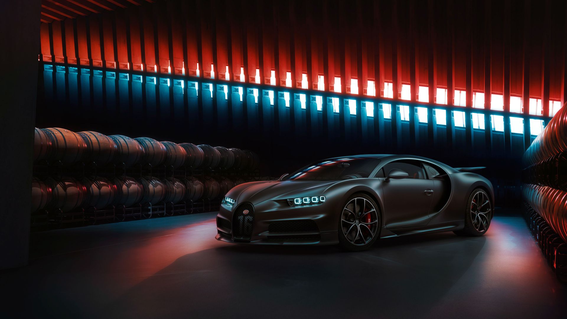Desktop Wallpaper Black Bugatti Chiron, 2020, Black Car, Hd Image, Picture,  Background, 77993c