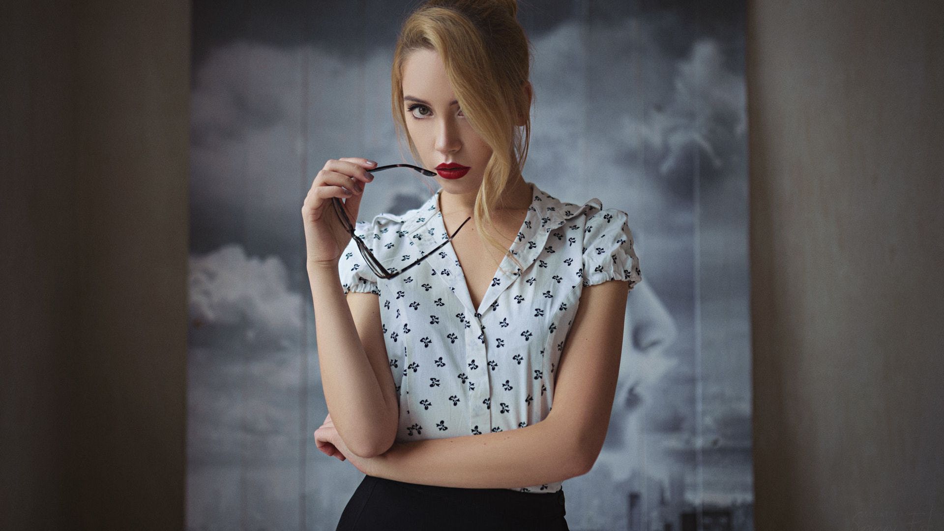 Wallpaper Ksenia kokoreva, office outfit, girl model