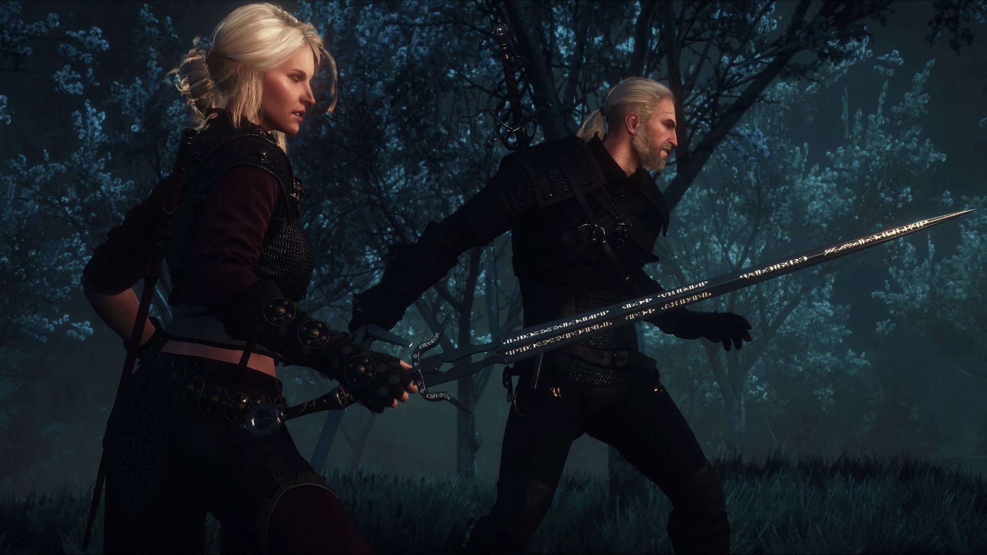 Wallpaper Fight, the witcher, video game, warriors, 4k