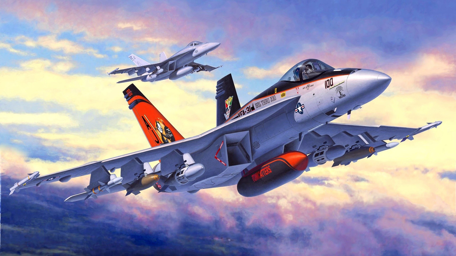 Wallpaper Boeing F/A-18E/F Super Hornet, fighter aircraft, military