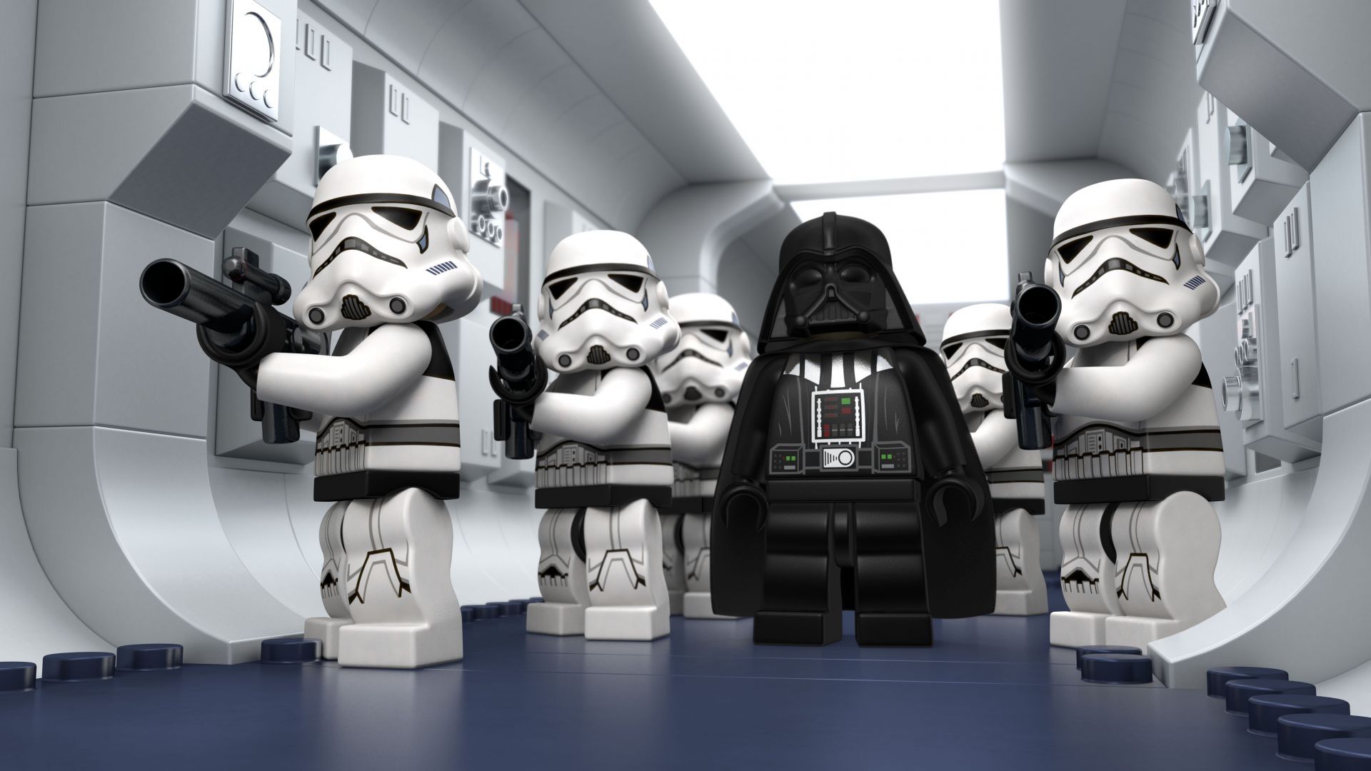 Wallpaper Lego Star Wars: Droid Tales, TV show, Darth Vader, stormtrooper