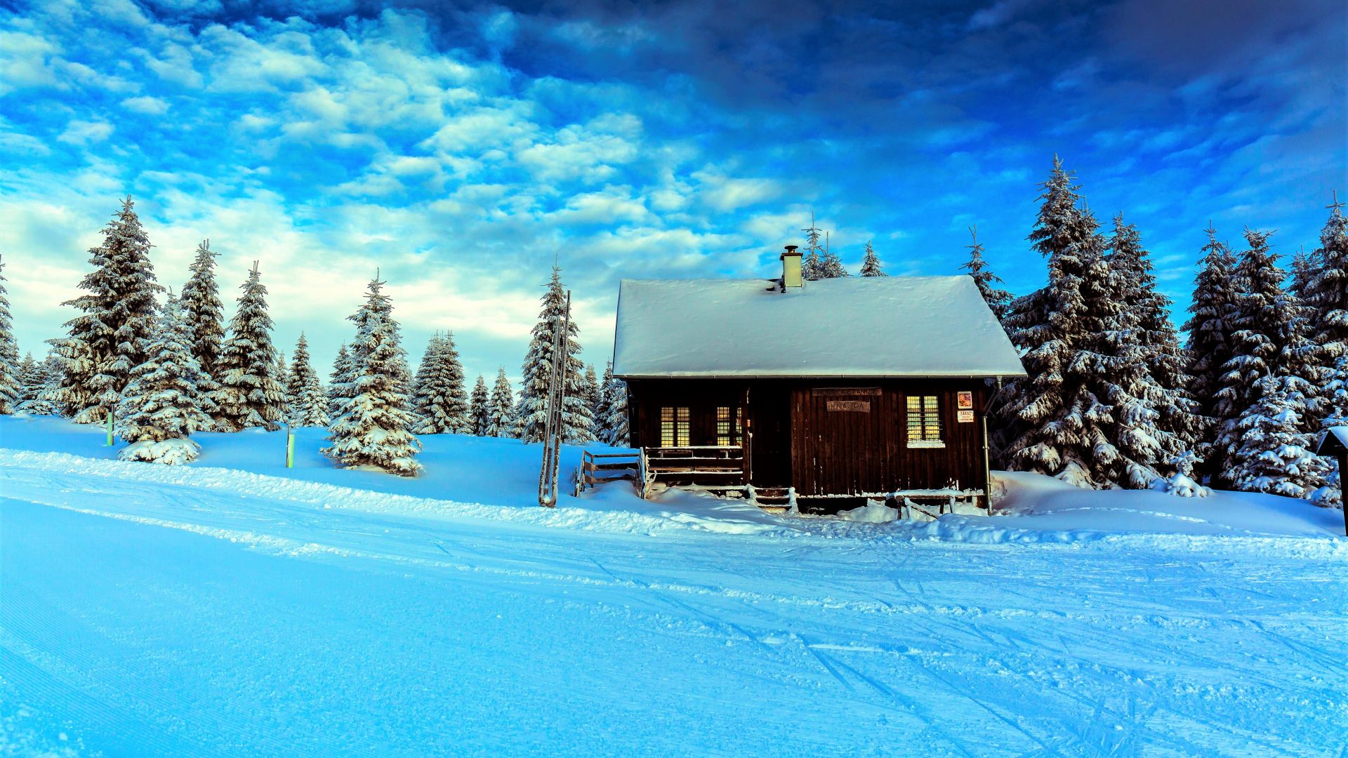 Desktop Wallpaper House, Winter, Snowfrost, Nature, 4k, Hd Image, Picture,  Background, 824c9a