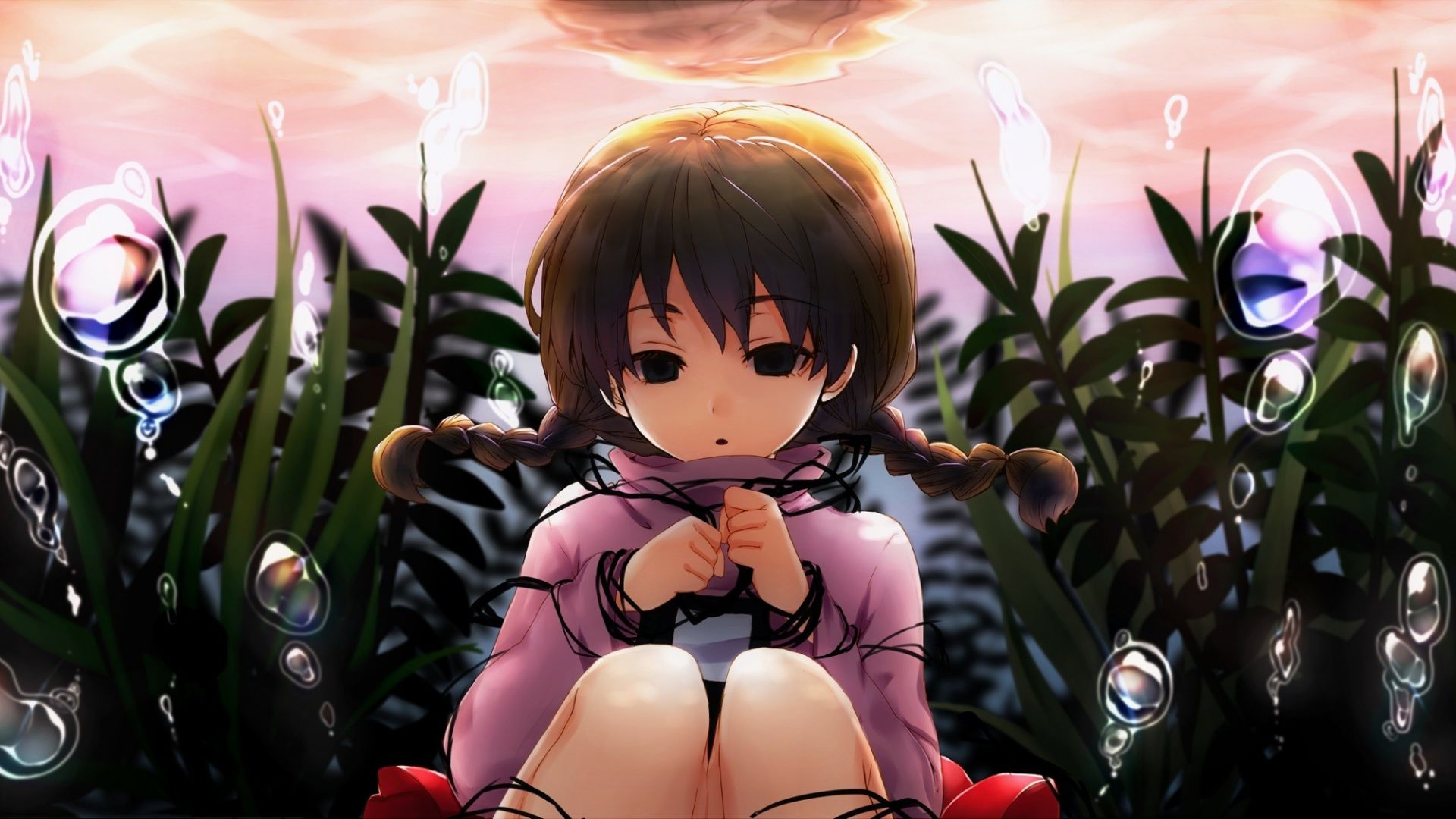 Wallpaper Cute anime girl, outdoor, Yume Nikki