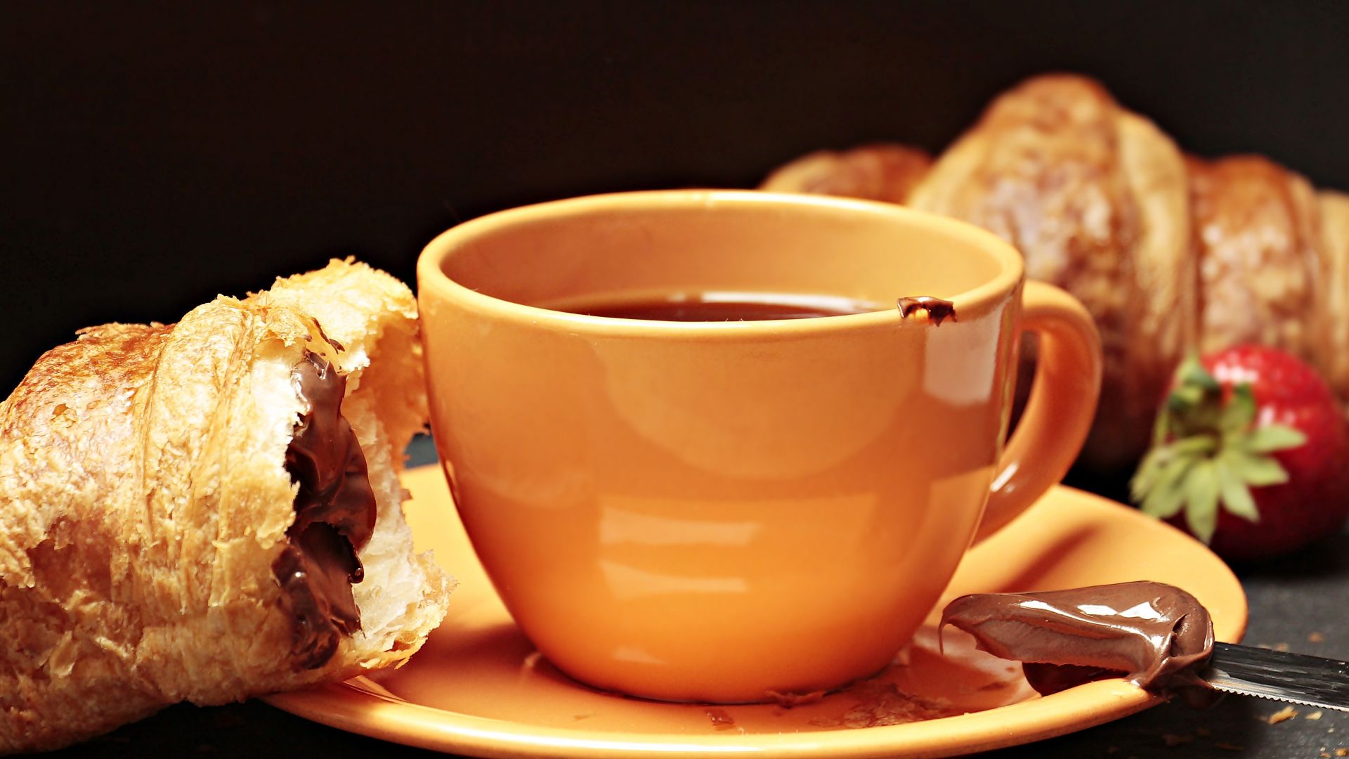 Wallpaper Coffee cup, breakfast, food
