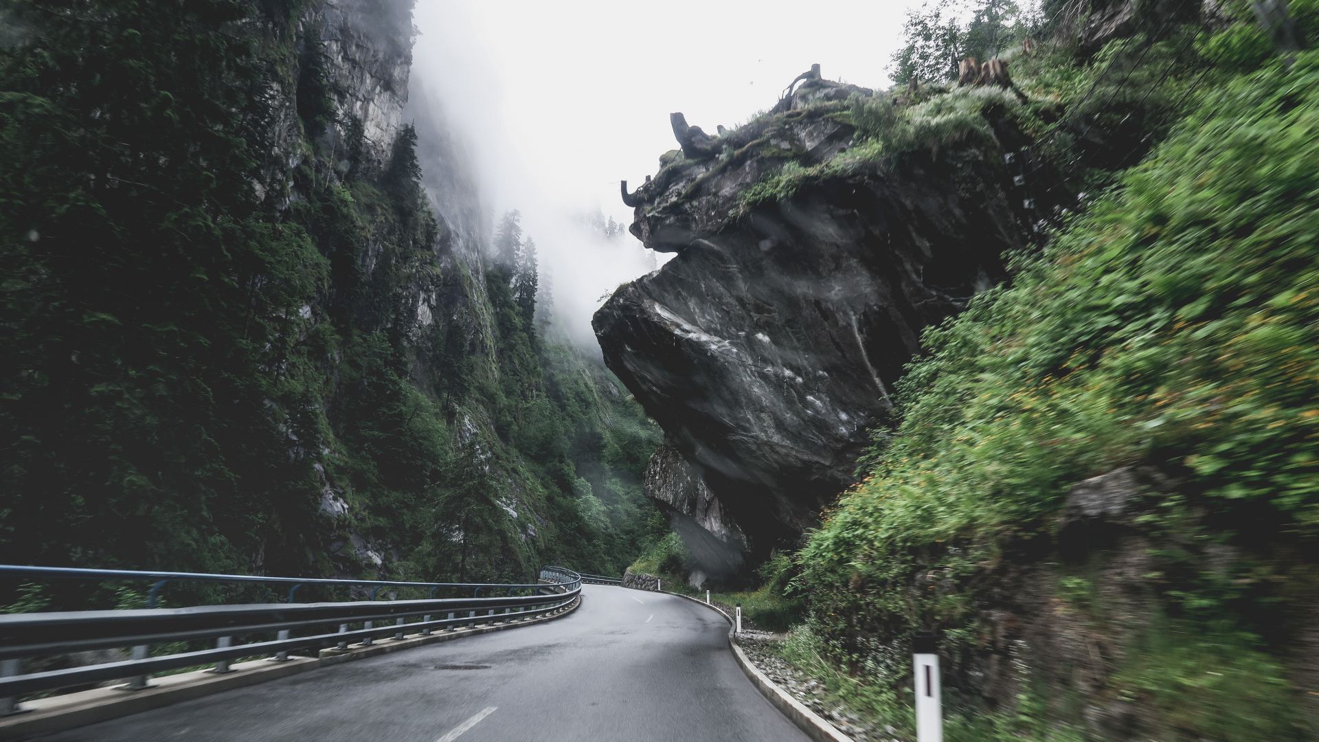 Wallpaper Mountains, road, nature