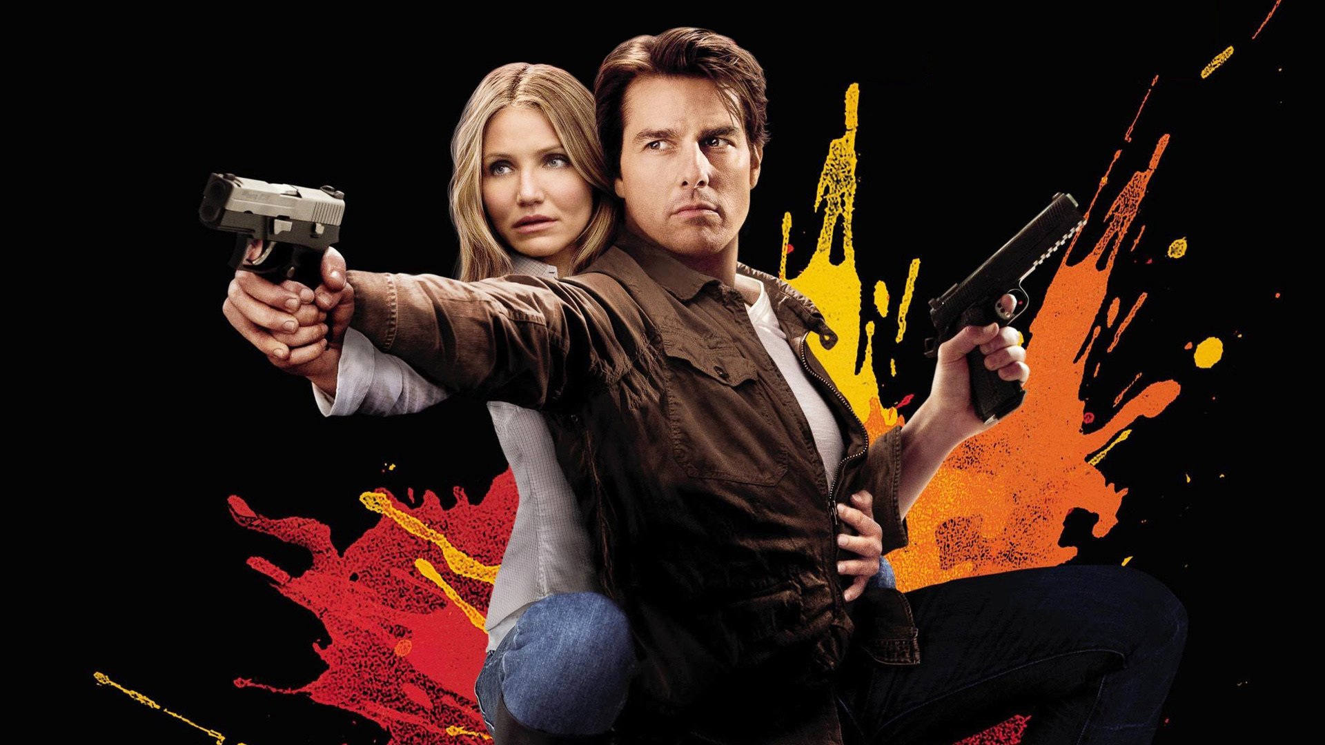 Wallpaper Cameron Diaz and Tom Cruise in Knight and Day, 2010 movie, poster