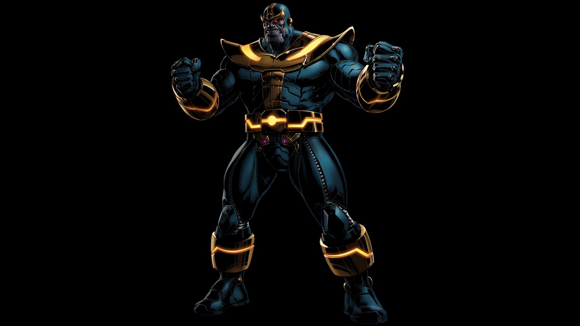 Wallpaper Thanos, villain, marvel comics