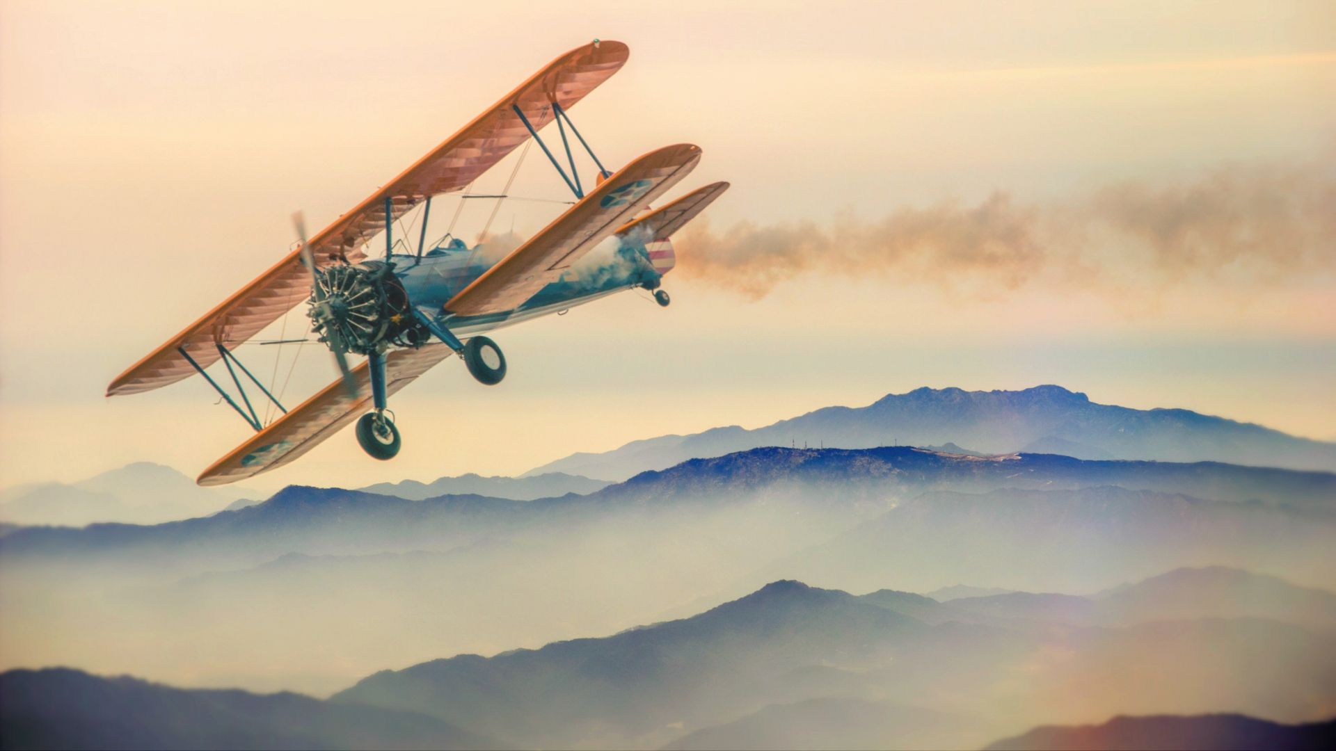 Wallpaper Aircraft, horizon, fog, sky
