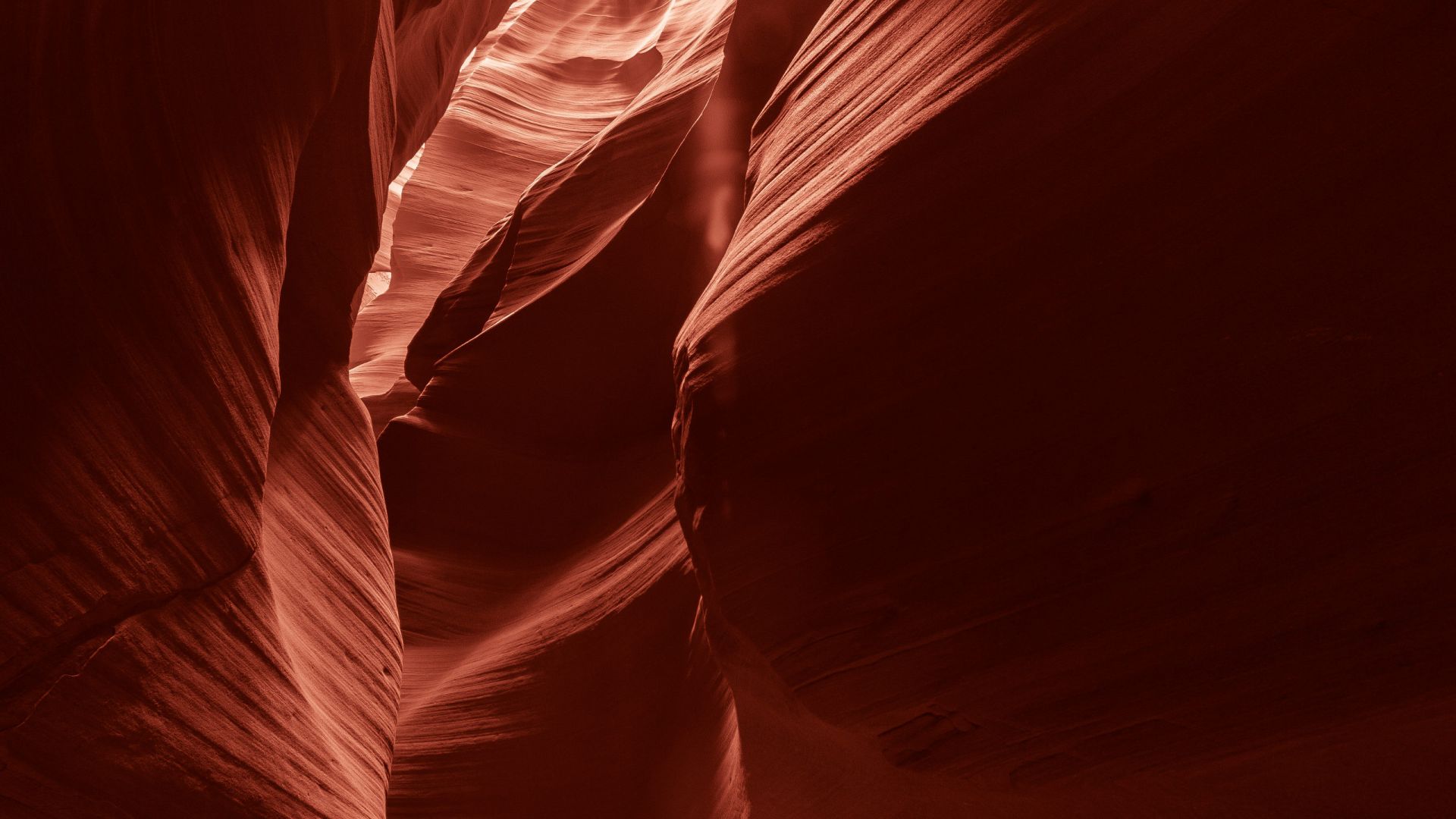 Wallpaper Red cave, slot, canyon, sand wash