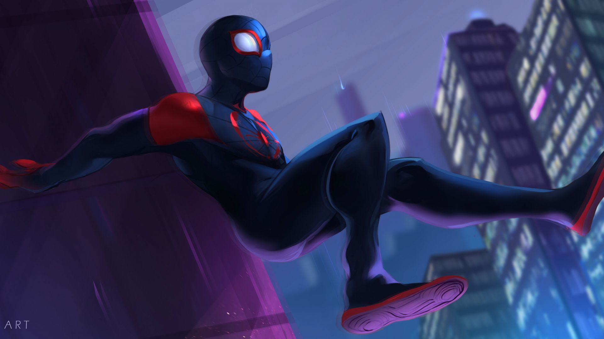 Wallpaper Spider-Man: Into the Spider-Verse, 2018 movie, fan art, 4k