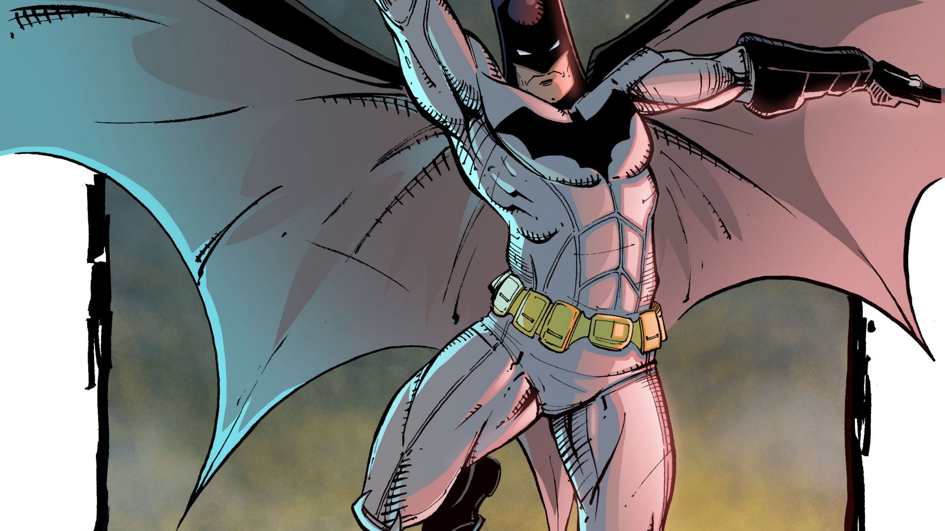 Wallpaper Batman, superhero, dc comics, jump