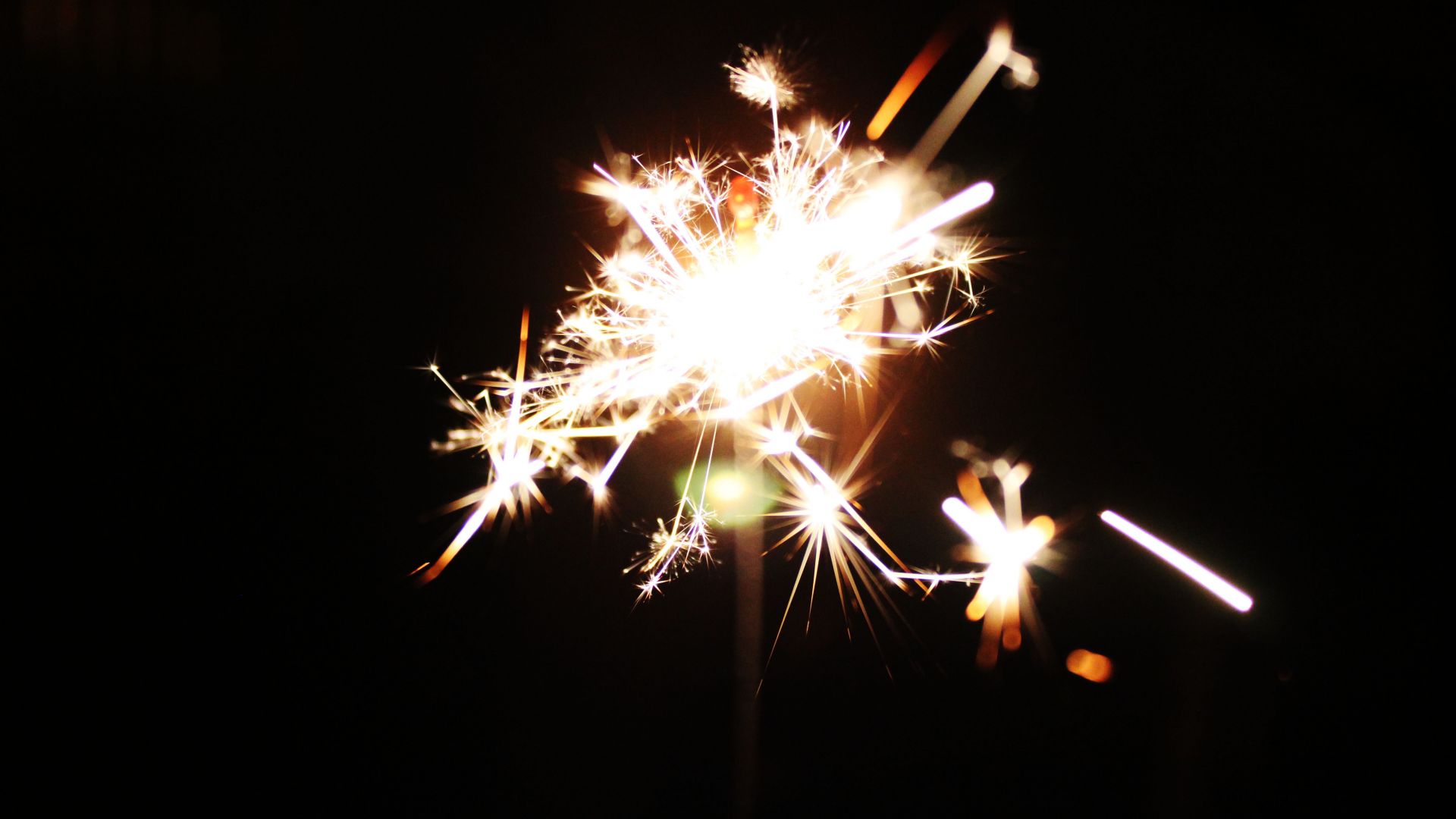 Wallpaper Sparkler, fireworks, night, celebrations
