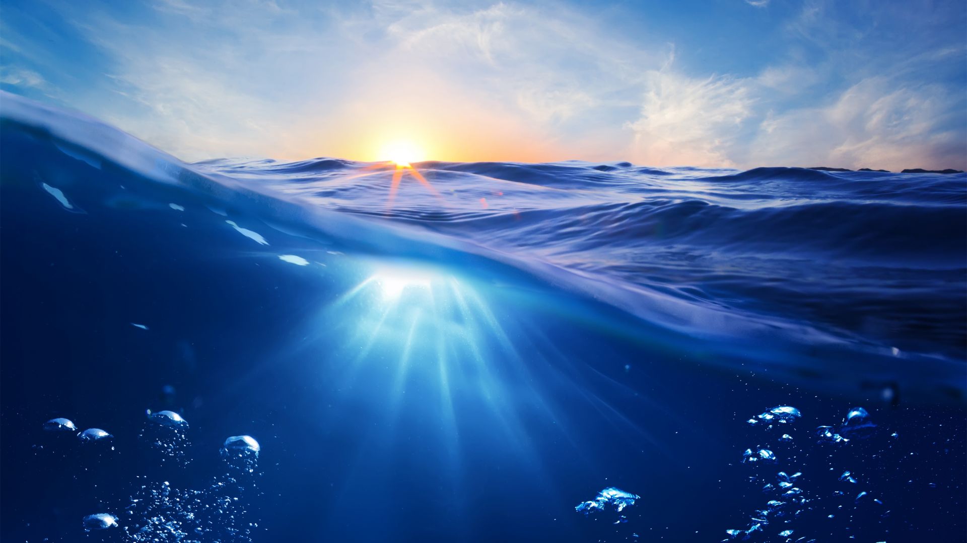Desktop Wallpaper Sea Water, Underwater World, Nature, Hd Image, Picture,  Background, 8c1dr
