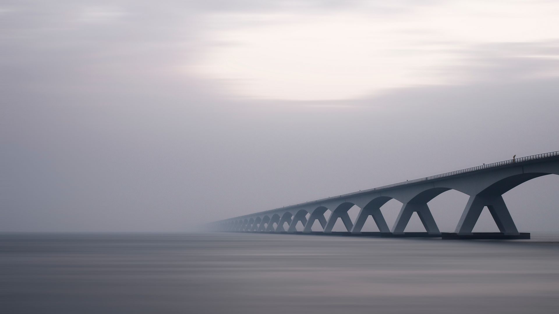 Wallpaper Bridge over sea