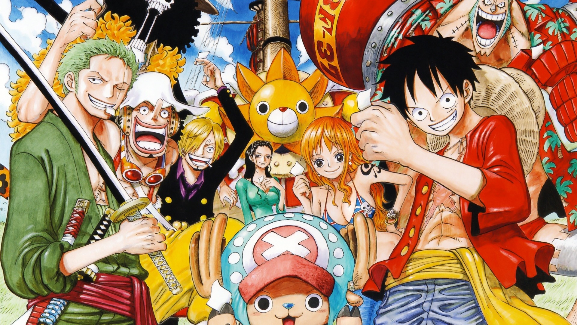 Desktop Wallpaper All Pirates, One Piece, Anime, Hd Image, Picture,  Background, 8d122a