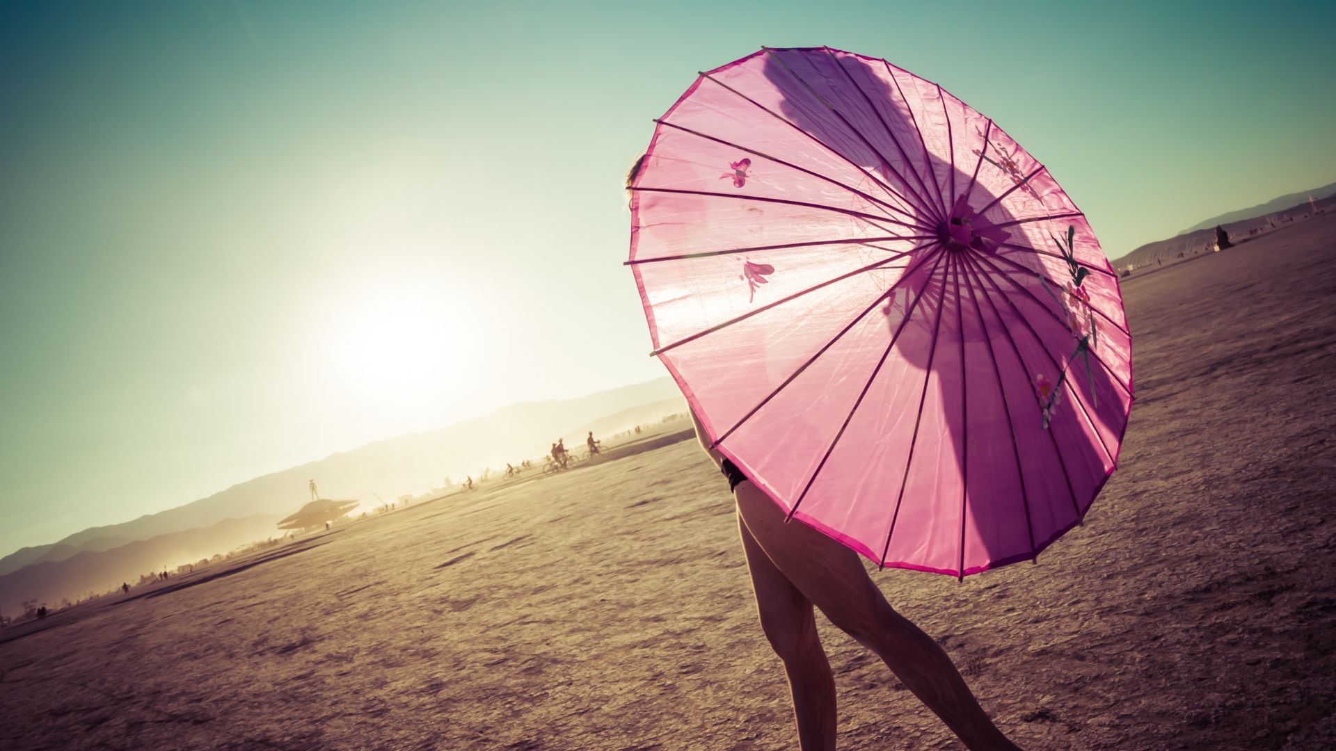 Wallpaper Umbrella, holiday, summer