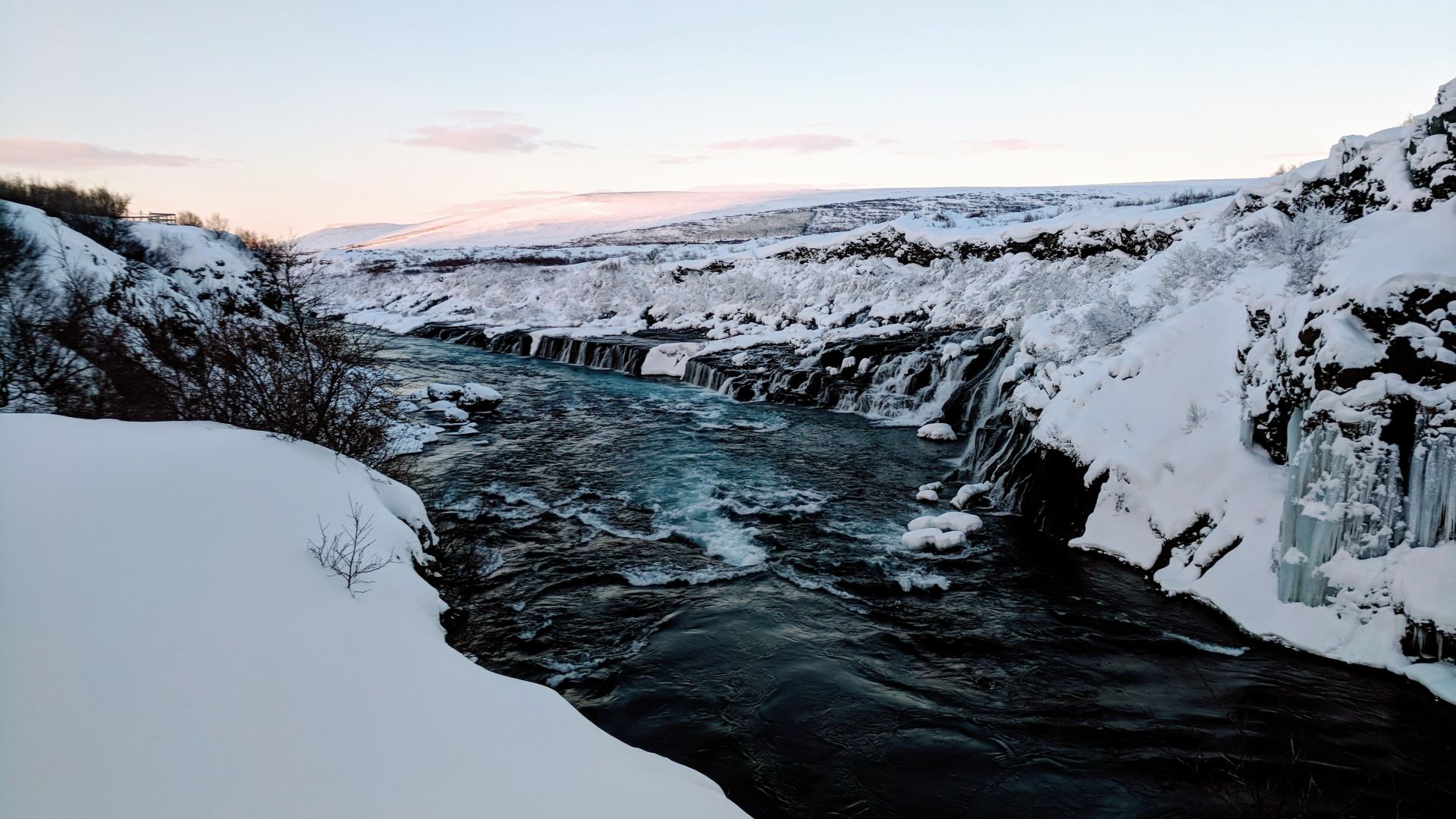 Wallpaper Iceland, river, landscape, nature, 4k